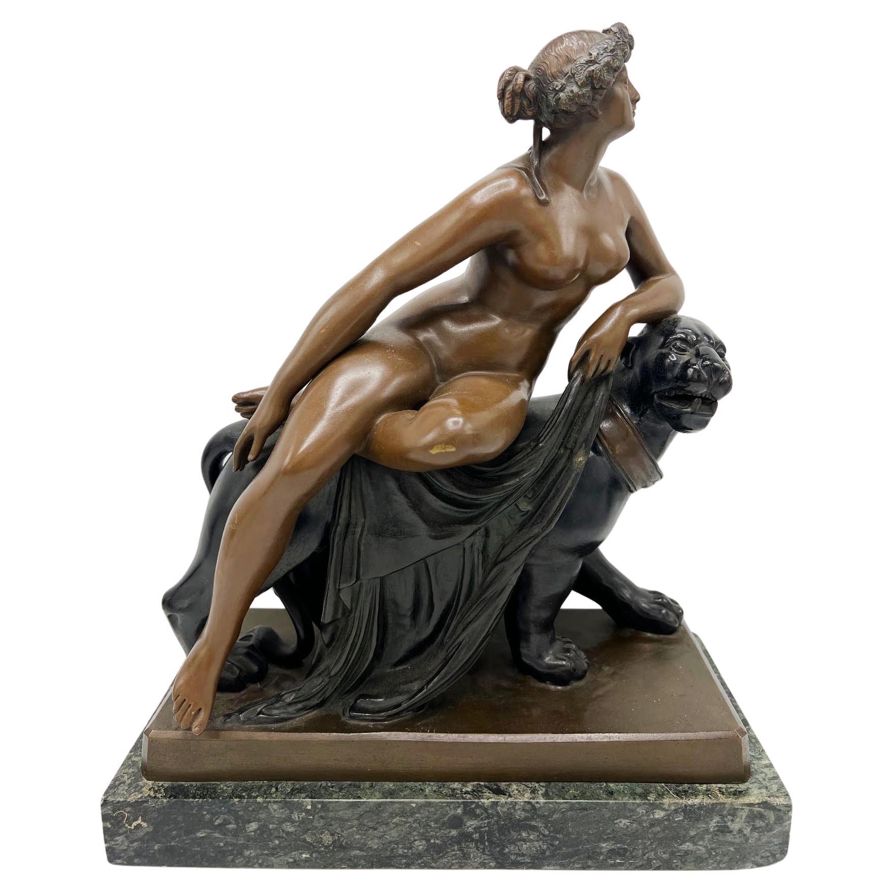 Bronzeskulptur „Ariadne“ aus Bronze, Modell von Johann Heinrich von Dannecker
