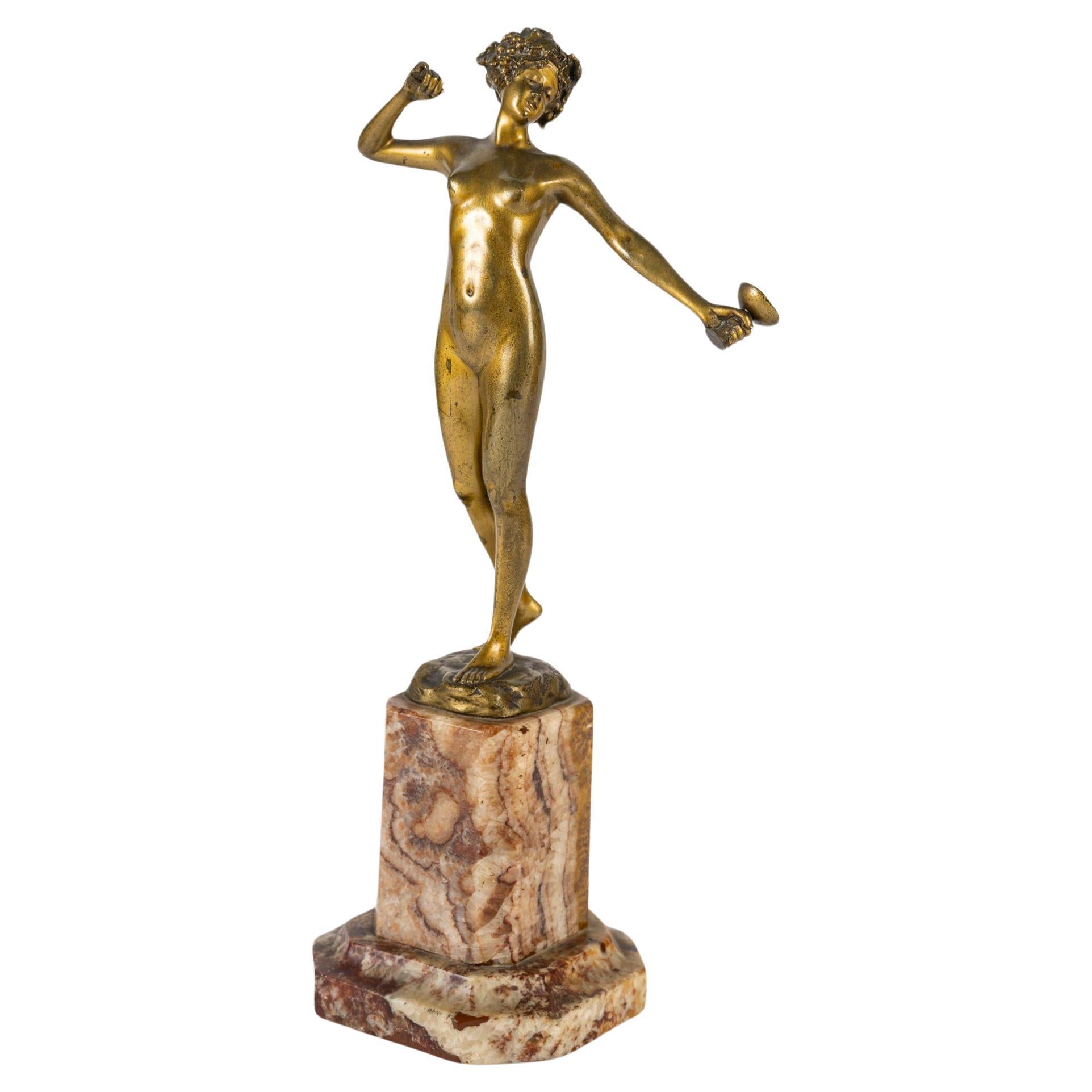 Bronze Sculpture, Art Deco Period, 1930, Signed Brandel.