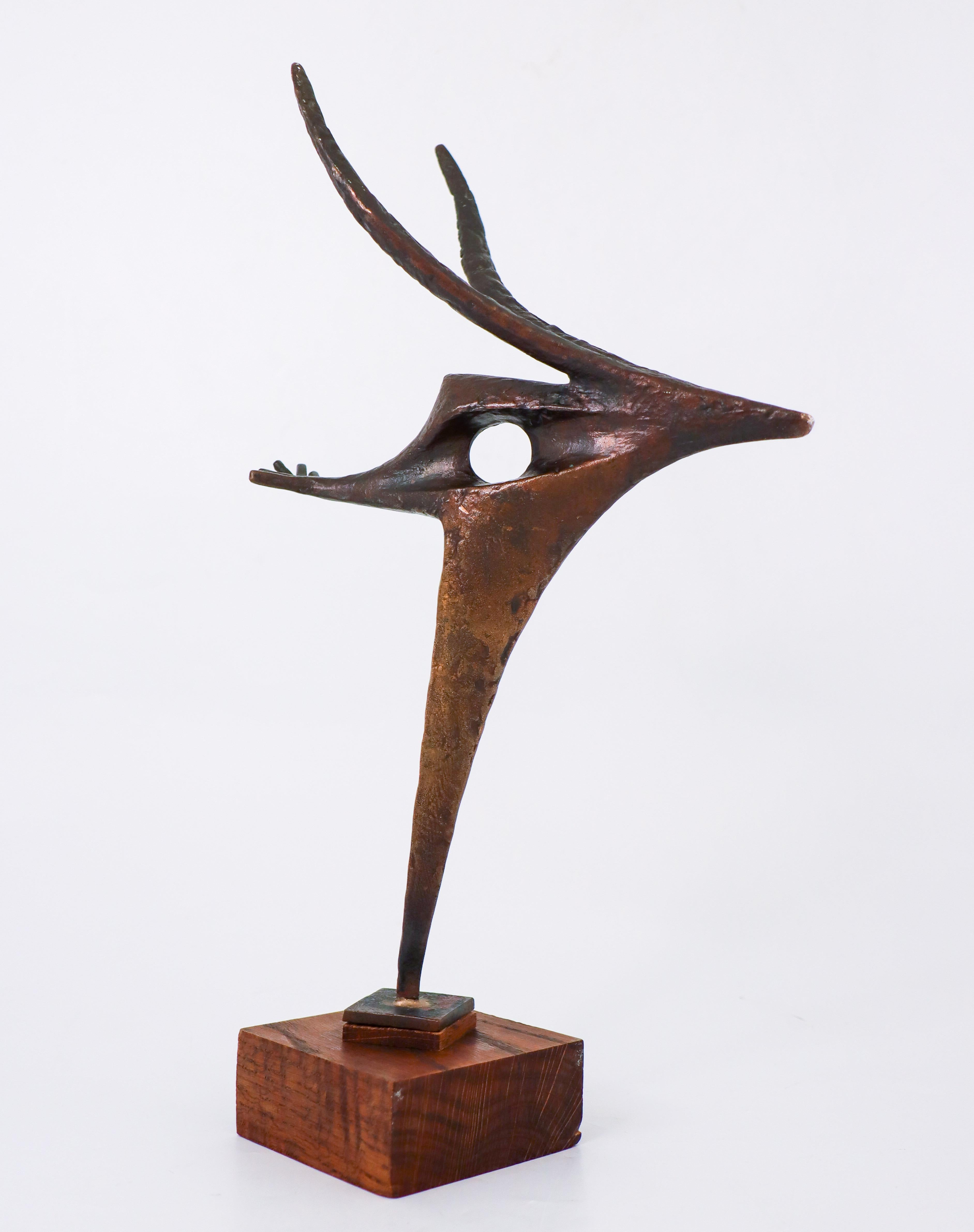 Une belle sculpture en bronze de l'artiste suédois Bengt Amundin, conçue en 1957. La sculpture s'appelle 