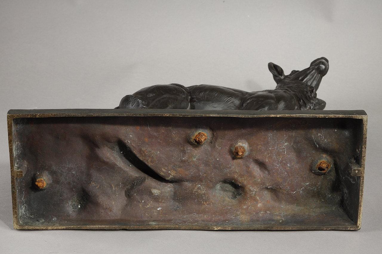 Sculpture en bronze « Big stag after its moult » (Le grand cerf d'après sa moult), C. Paillet, XXe siècle  en vente 12