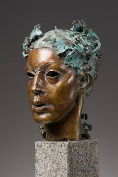 Bronze Sculpture Bust Called "Antique Portrait"
