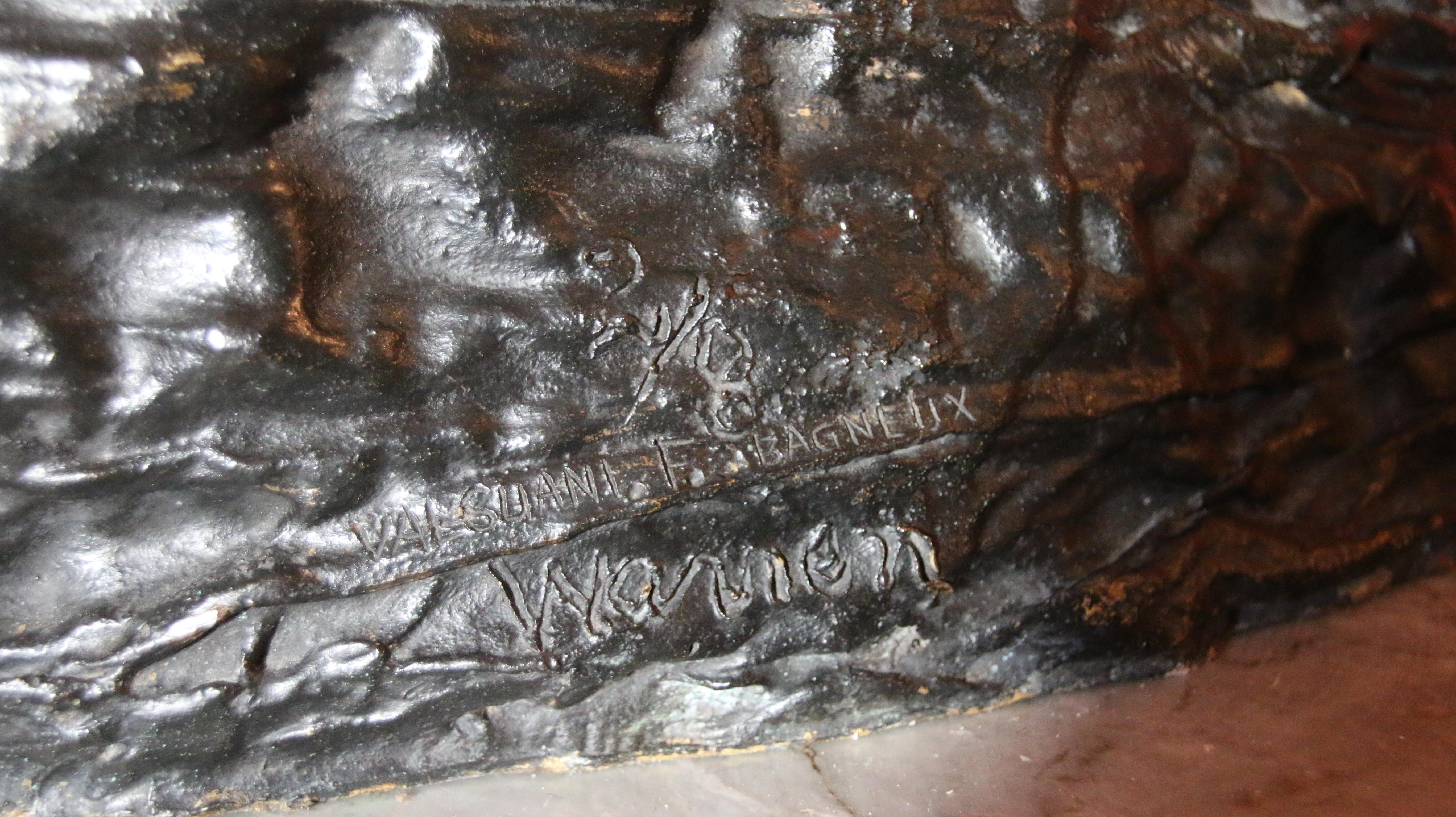Michel Warren (1930-1975)

Bronzetest mit schwarzer Patina 
Signiert und nummeriert: 2/8. 
Gießerei Mark Valsuani :  F. Bagneux.