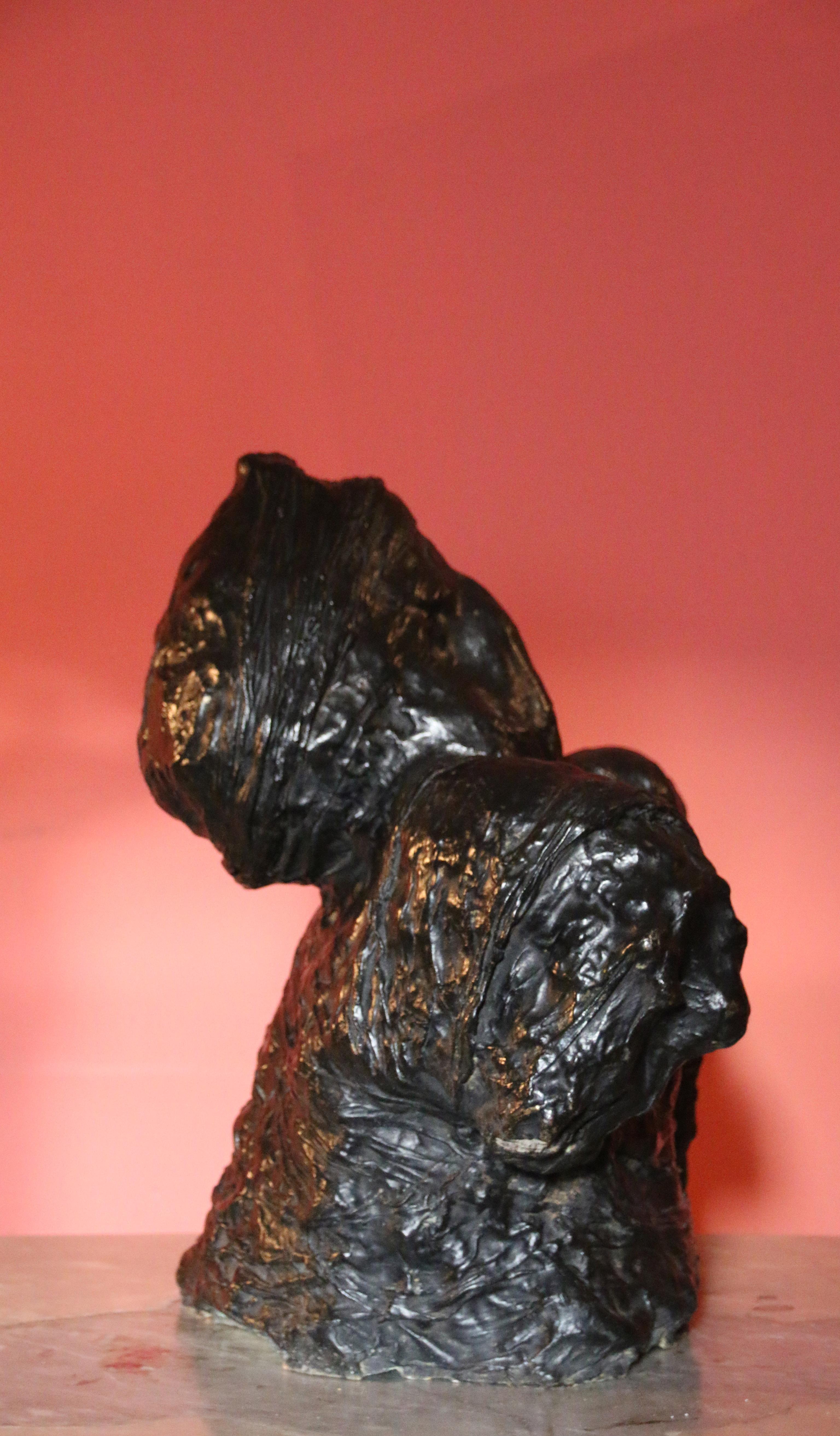 Patinated Bronze Sculpture 