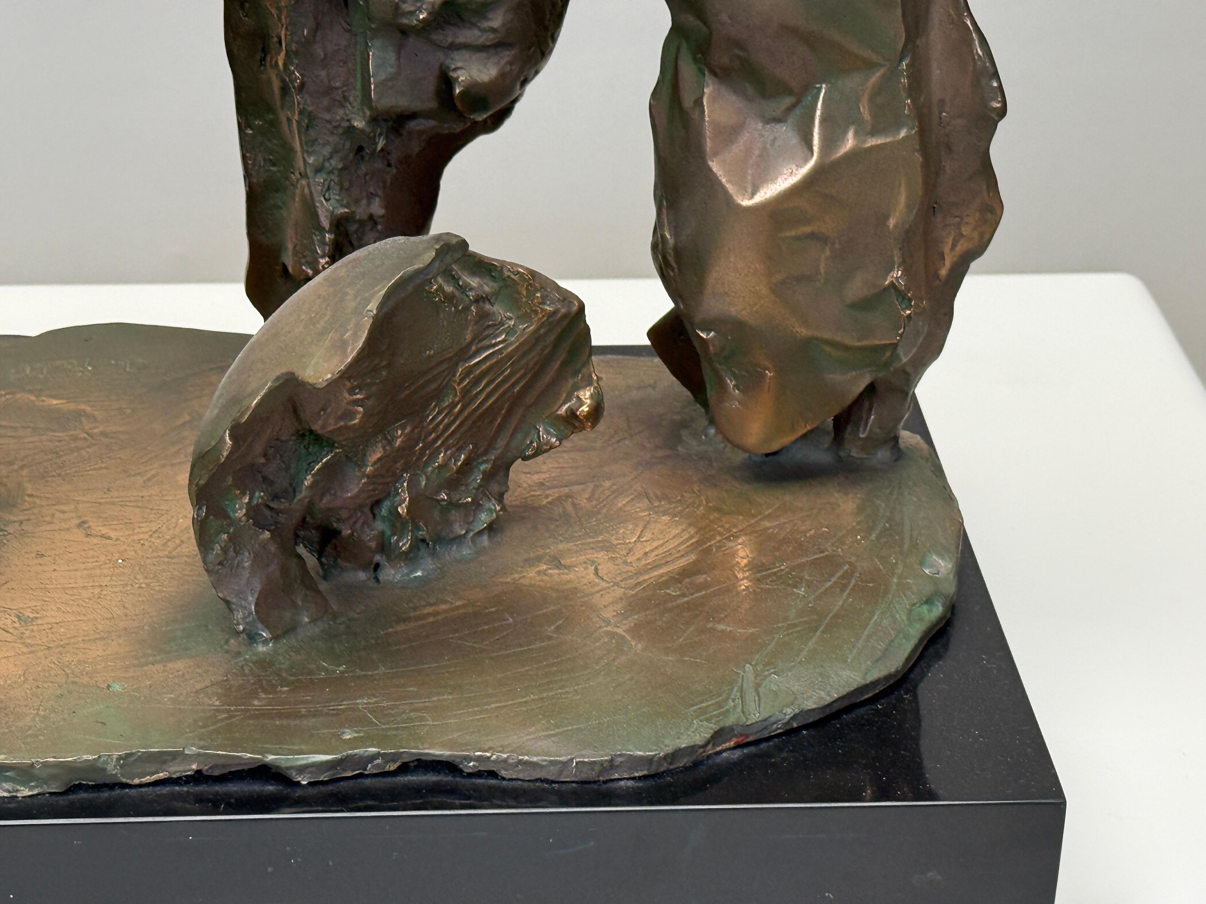  Senza titolo, bronzo non datato dello scultore americano Abbott Pattison (1916-1999). Firmato A. Pattinson, Firenze, 1/7.
