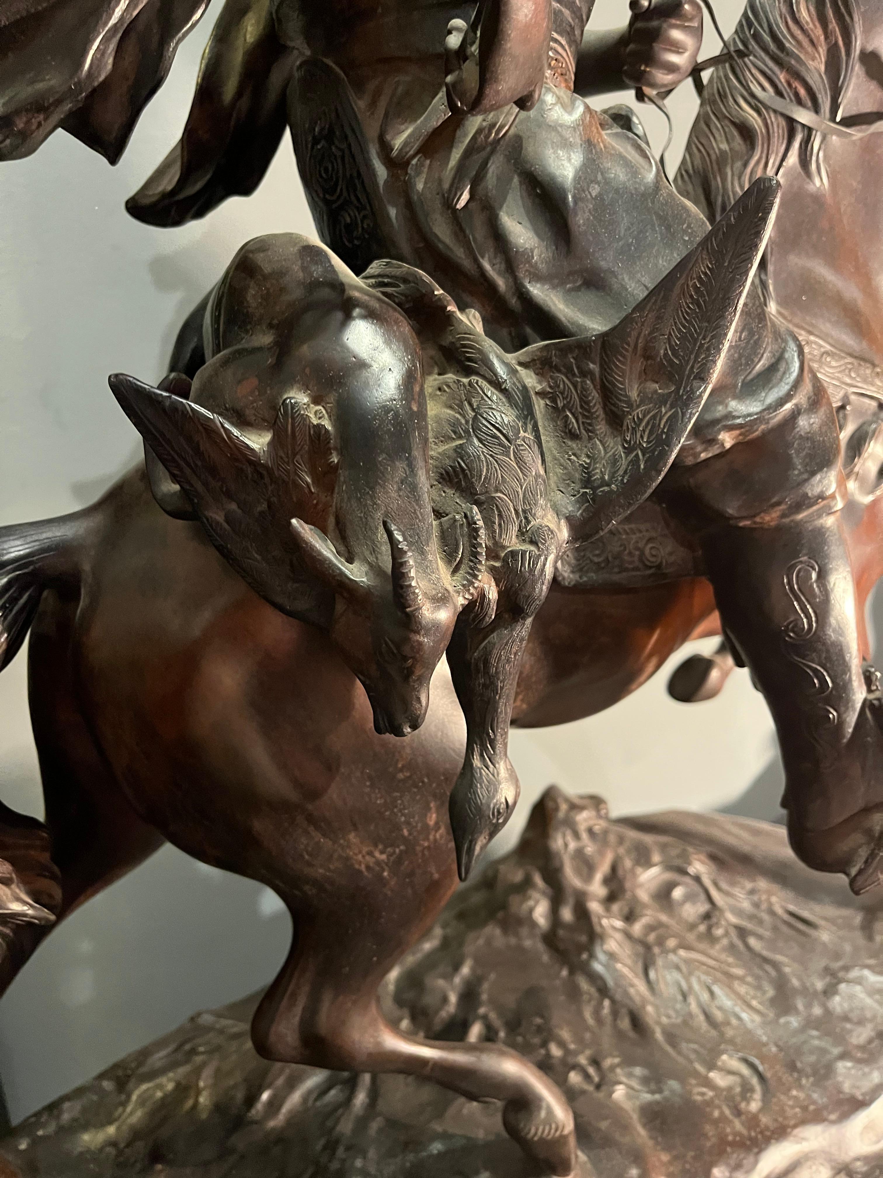 Bronze sculpture by Alfred Barye en vente 4