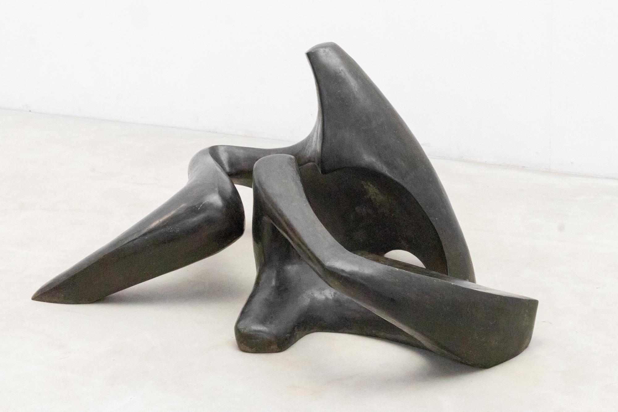 20ième siècle Sculpture en bronze d'André Delessert, Suisse