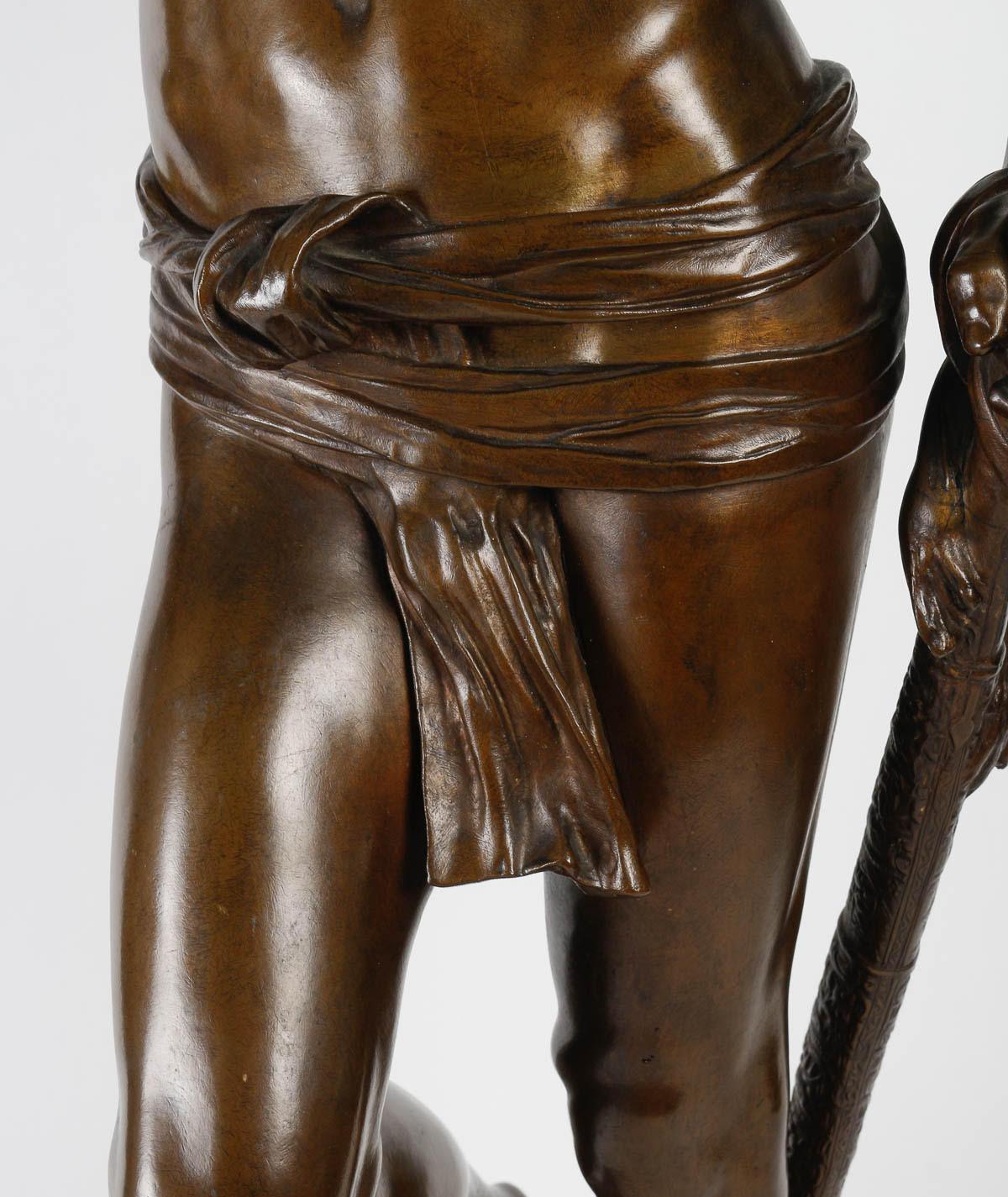 Bronze sculpture by Antonin Mercier (1845-1916).

Napoleon III period sculpture, 19th century, by Antonin Mercier, 