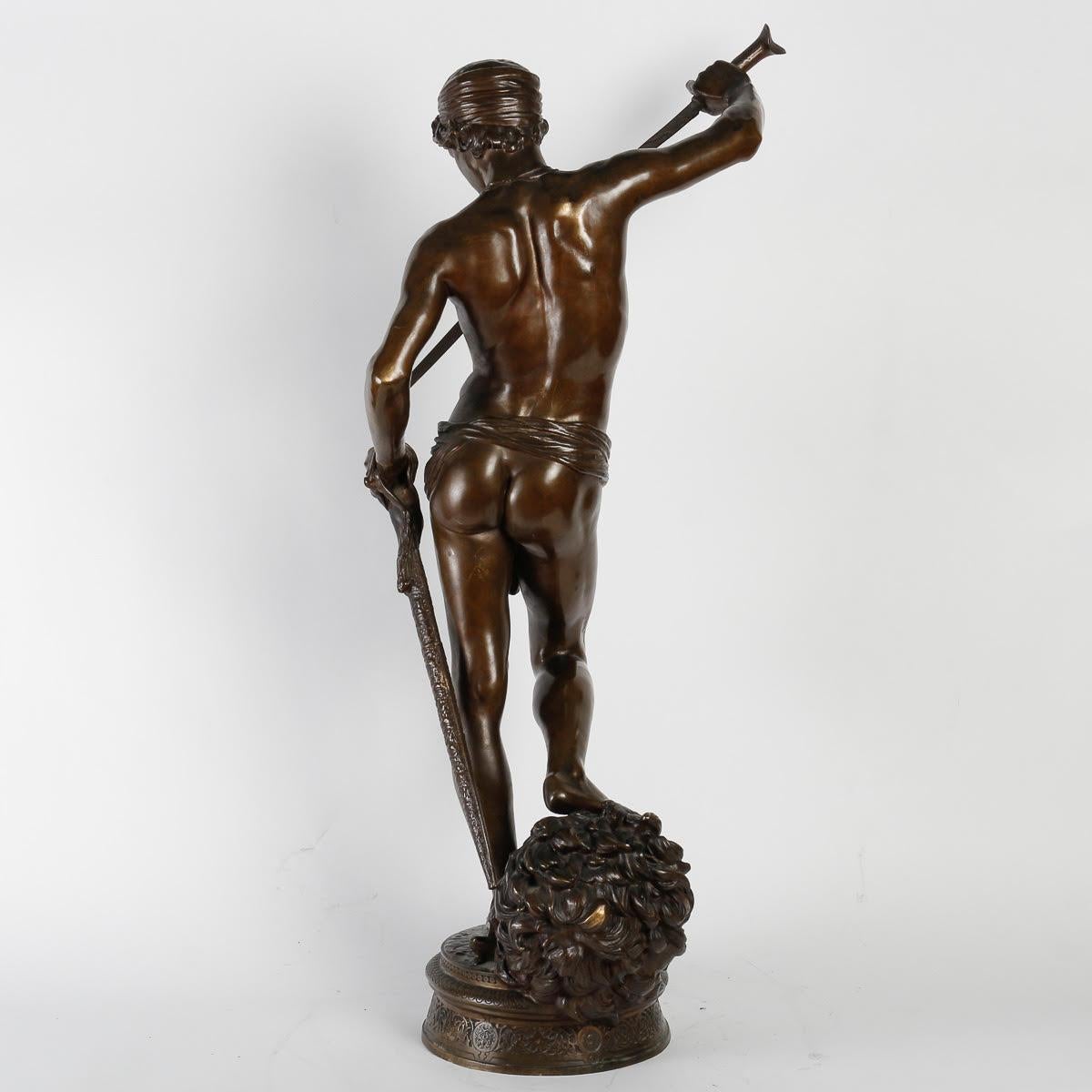 Bronze Sculpture by Antonin Mercier (1845-1916). In Good Condition In Saint-Ouen, FR