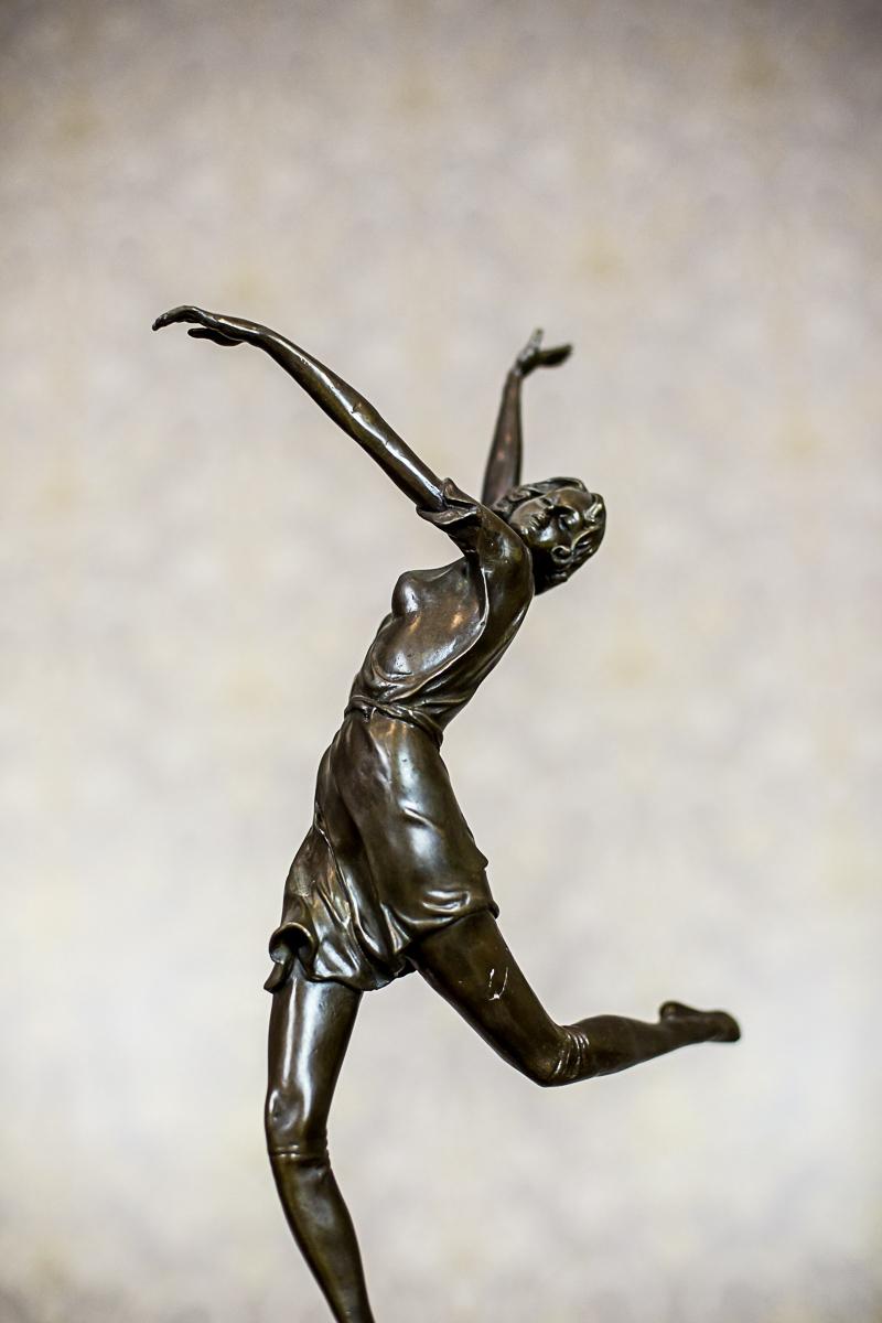 Austrian Bronze Sculpture by Bruno Zach, “Dancing Woman”