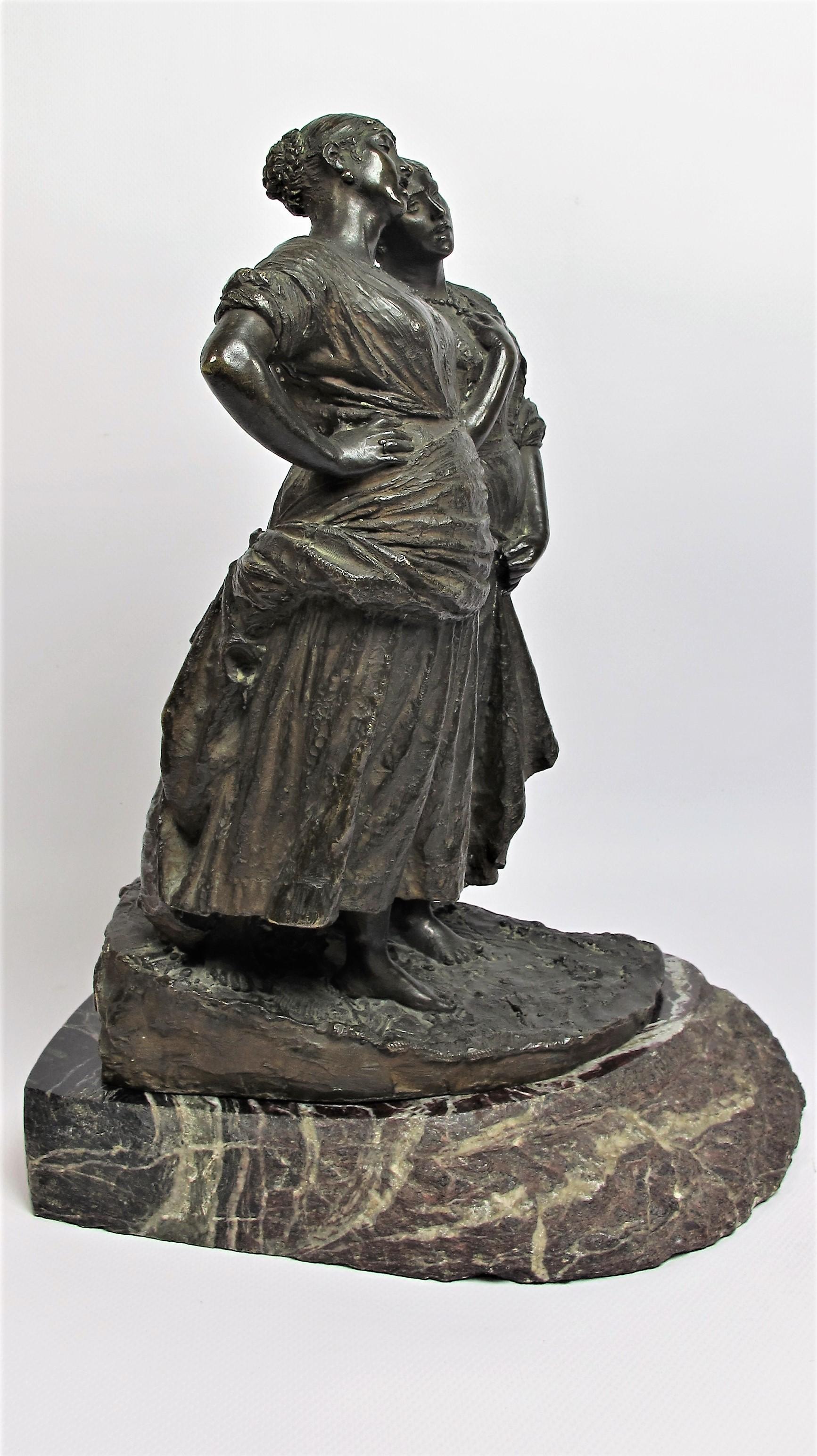 Bronzeskulptur von Costantino Barbella, „„Love Song“ (Klassisch-römisch) im Angebot