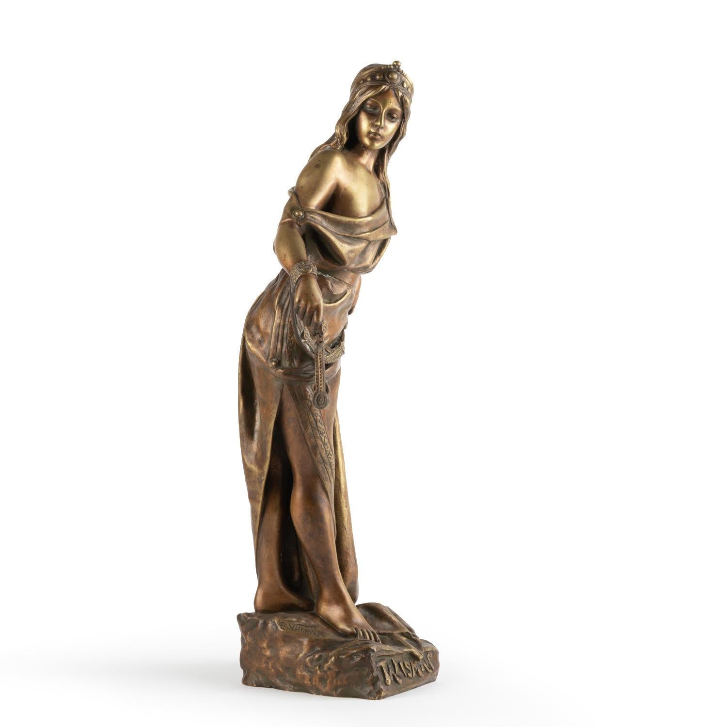 Sculpture en bronze d'Emmanuel Villanis, 19ème siècle Bon état - En vente à Saint-Ouen, FR