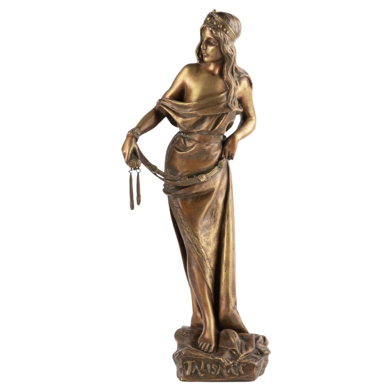 Bronze Sculpture by Emmanuel Villanis, 19th Century. For Sale