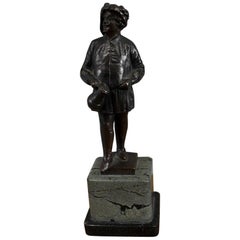 Bronzeskulptur von Ernst Beck "Der Trinker" oder literarische Figur des Falstaff