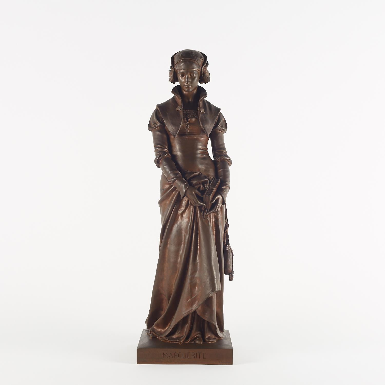 Scultura in bronzo di Eugène Aizelin, XIX secolo, periodo di Napoleone III. in vendita 4