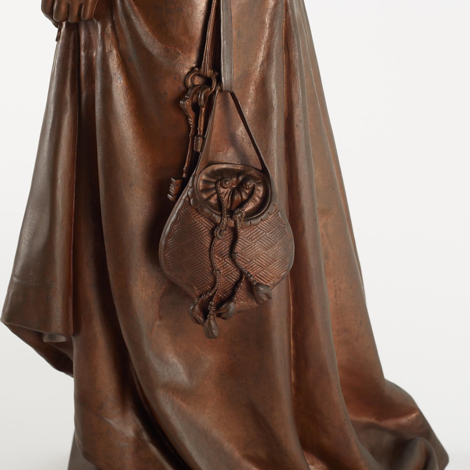 Scultura in bronzo di Eugène Aizelin, XIX secolo, periodo di Napoleone III. in vendita 6
