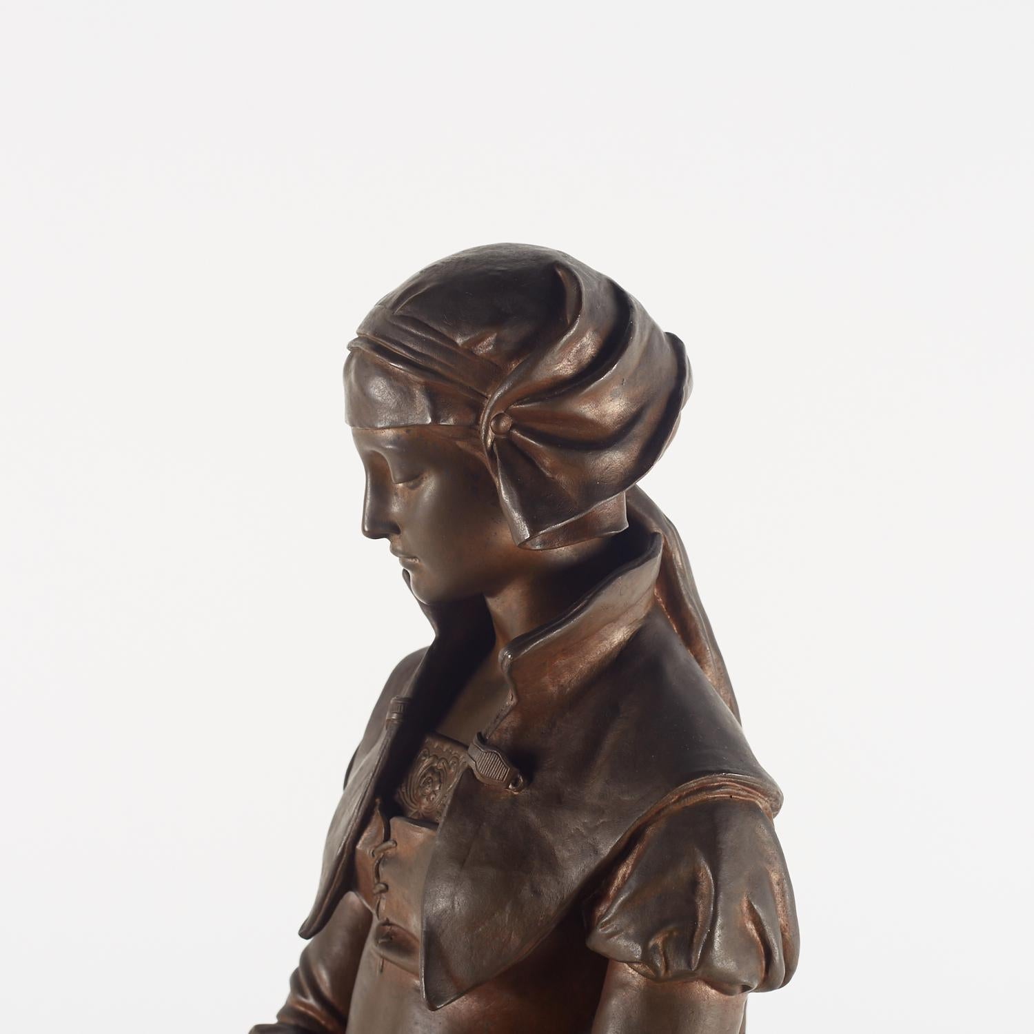 Francese Scultura in bronzo di Eugène Aizelin, XIX secolo, periodo di Napoleone III. in vendita