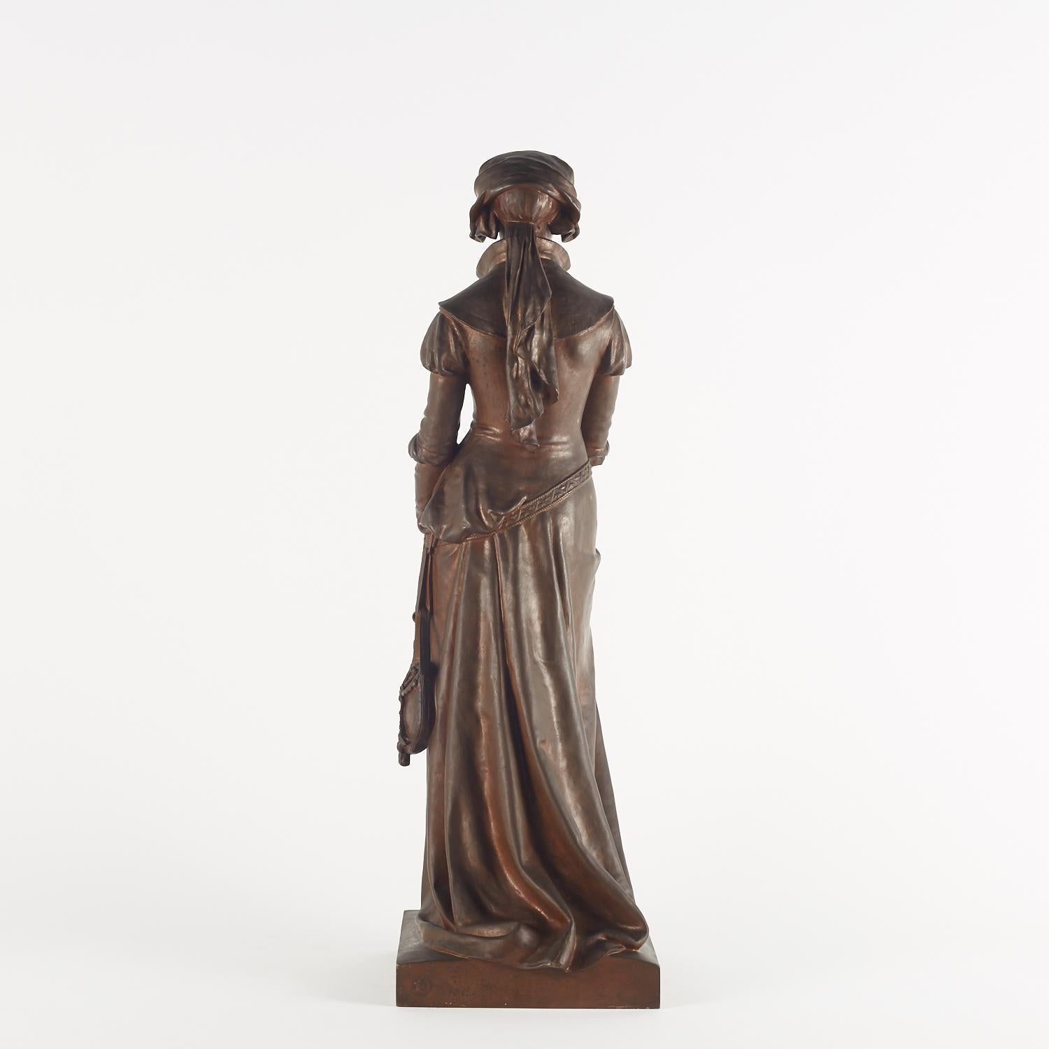 Bronzo Scultura in bronzo di Eugène Aizelin, XIX secolo, periodo di Napoleone III. in vendita