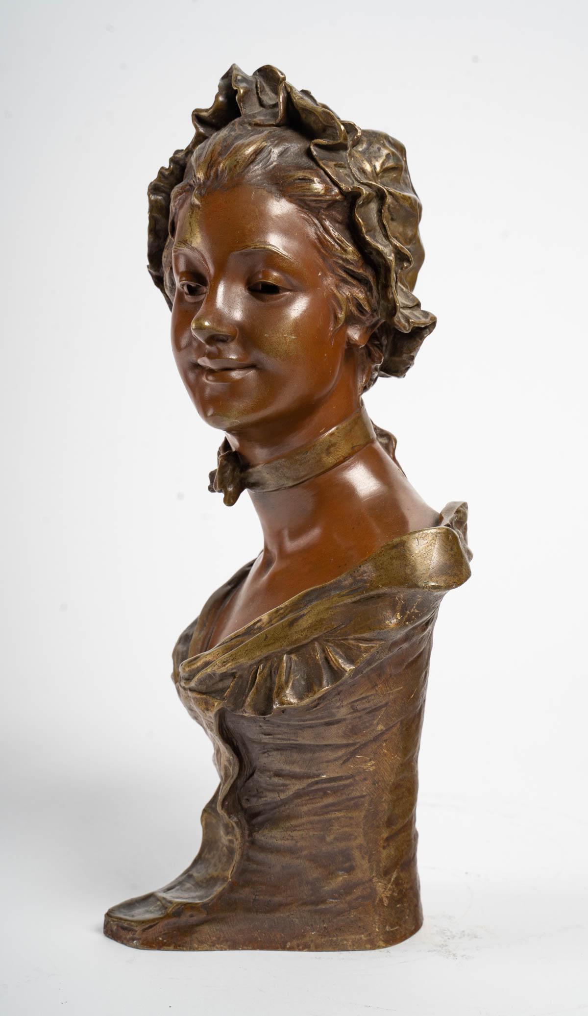 Sculpture en bronze de Georges Van Der Straeten Bon état - En vente à Saint-Ouen, FR