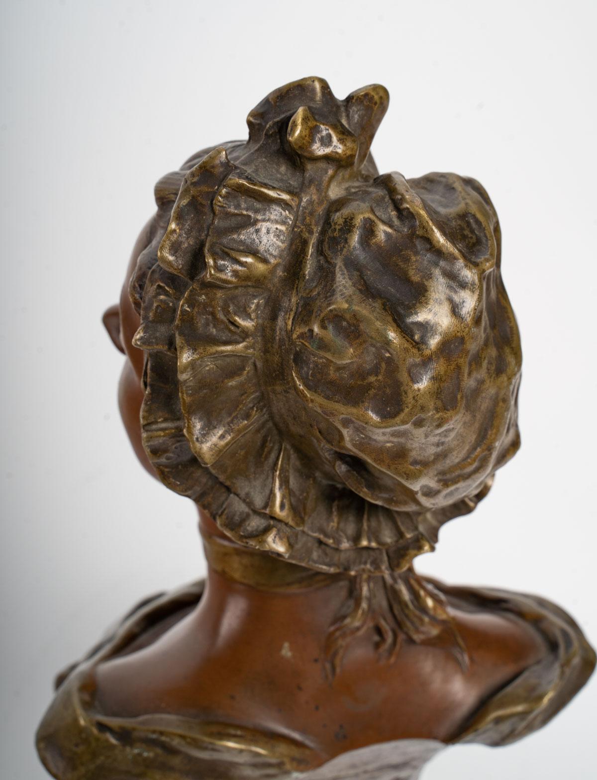 Scultura in bronzo di Georges Van der Straeten in vendita 1