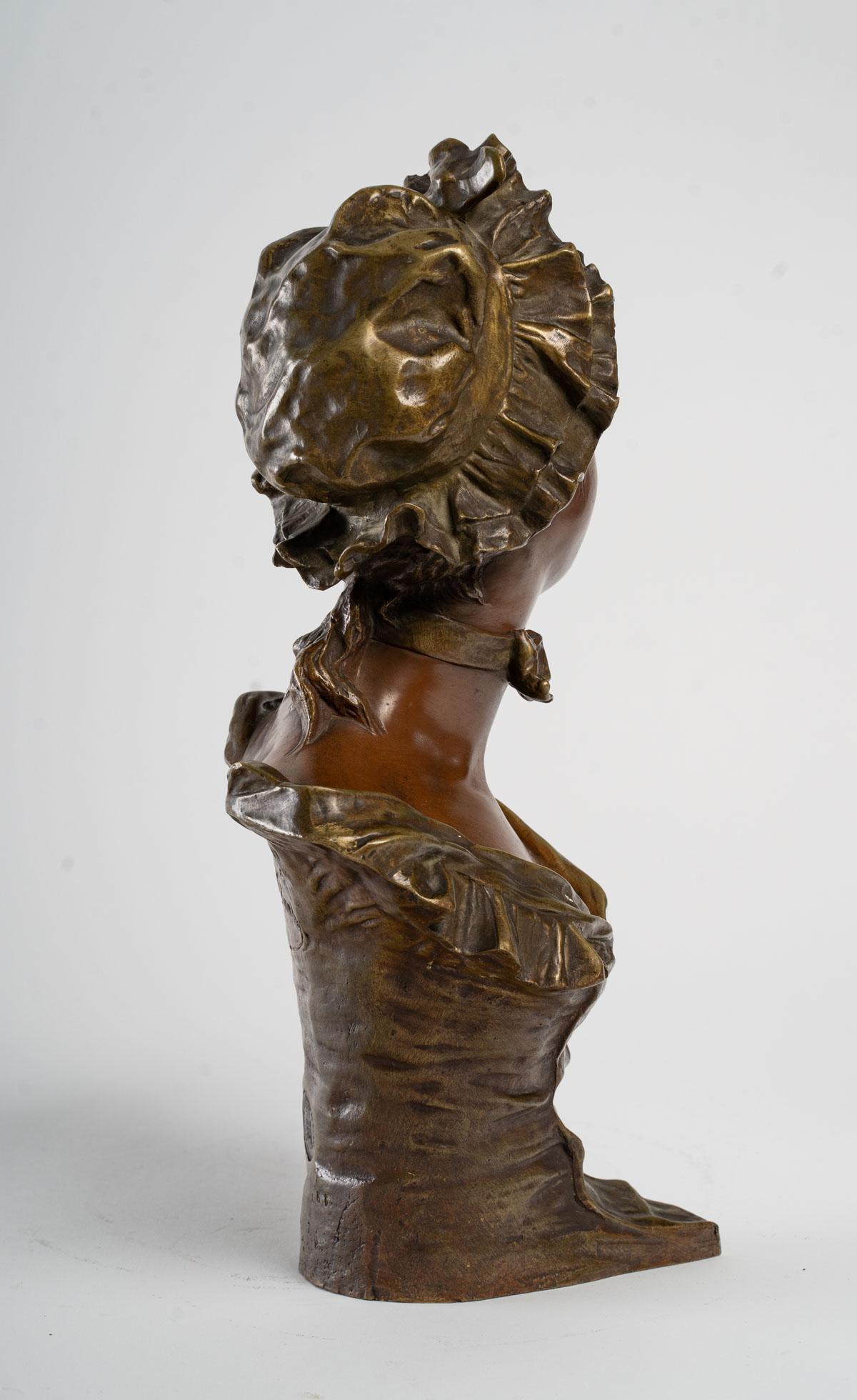Sculpture en bronze de Georges Van Der Straeten en vente 2