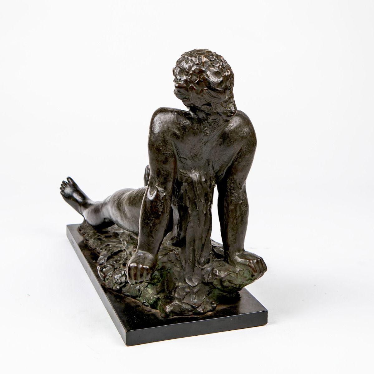 Scultura in bronzo di Gerhard Henning - 