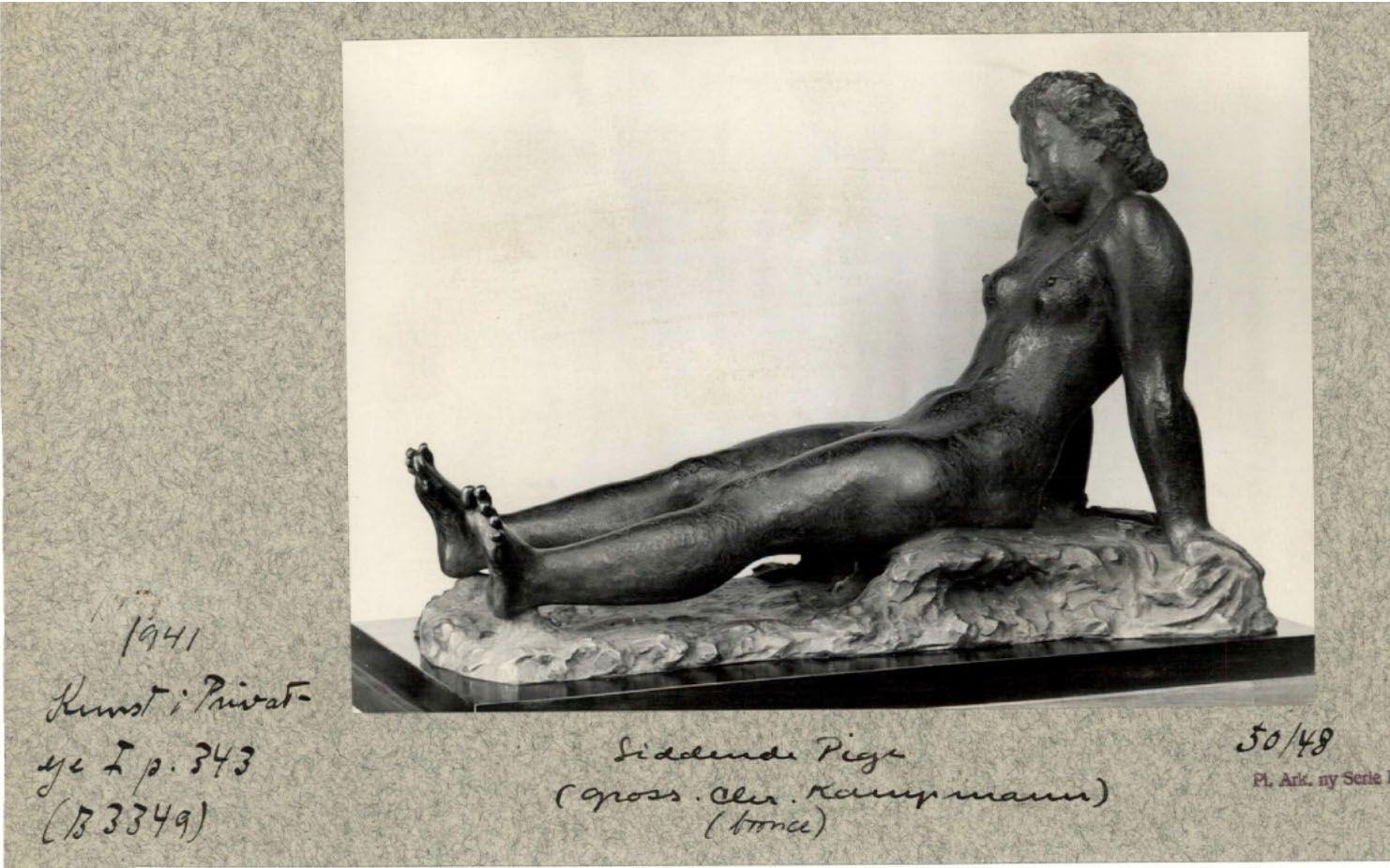 Moderno Scultura in bronzo di Gerhard Henning - 