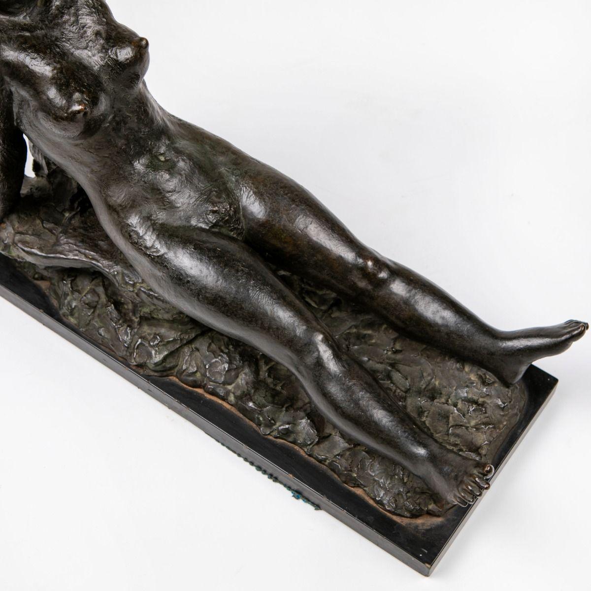 XIX secolo Scultura in bronzo di Gerhard Henning - 