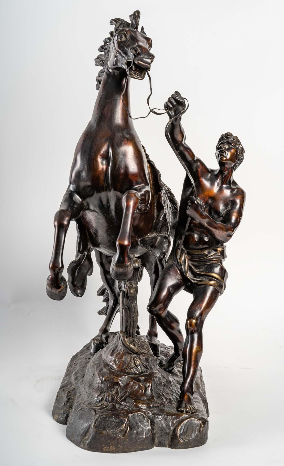 Louis XV Bronze Sculpture by Guillaume Coustou For Sale