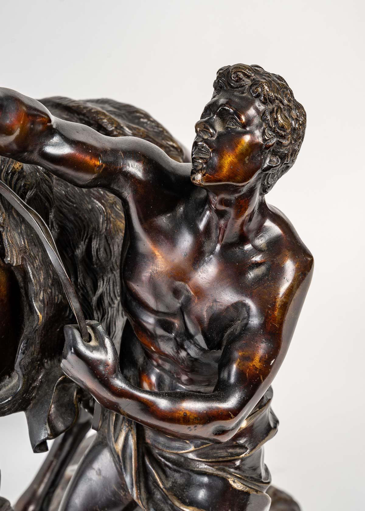 XVIIIe siècle Sculpture en bronze de Guillaume Coustou en vente