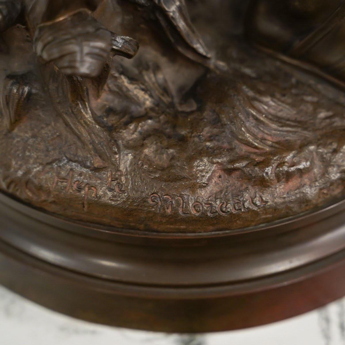 Bronze Sculpture en bronze d'Hippolyte Moreau, 1900