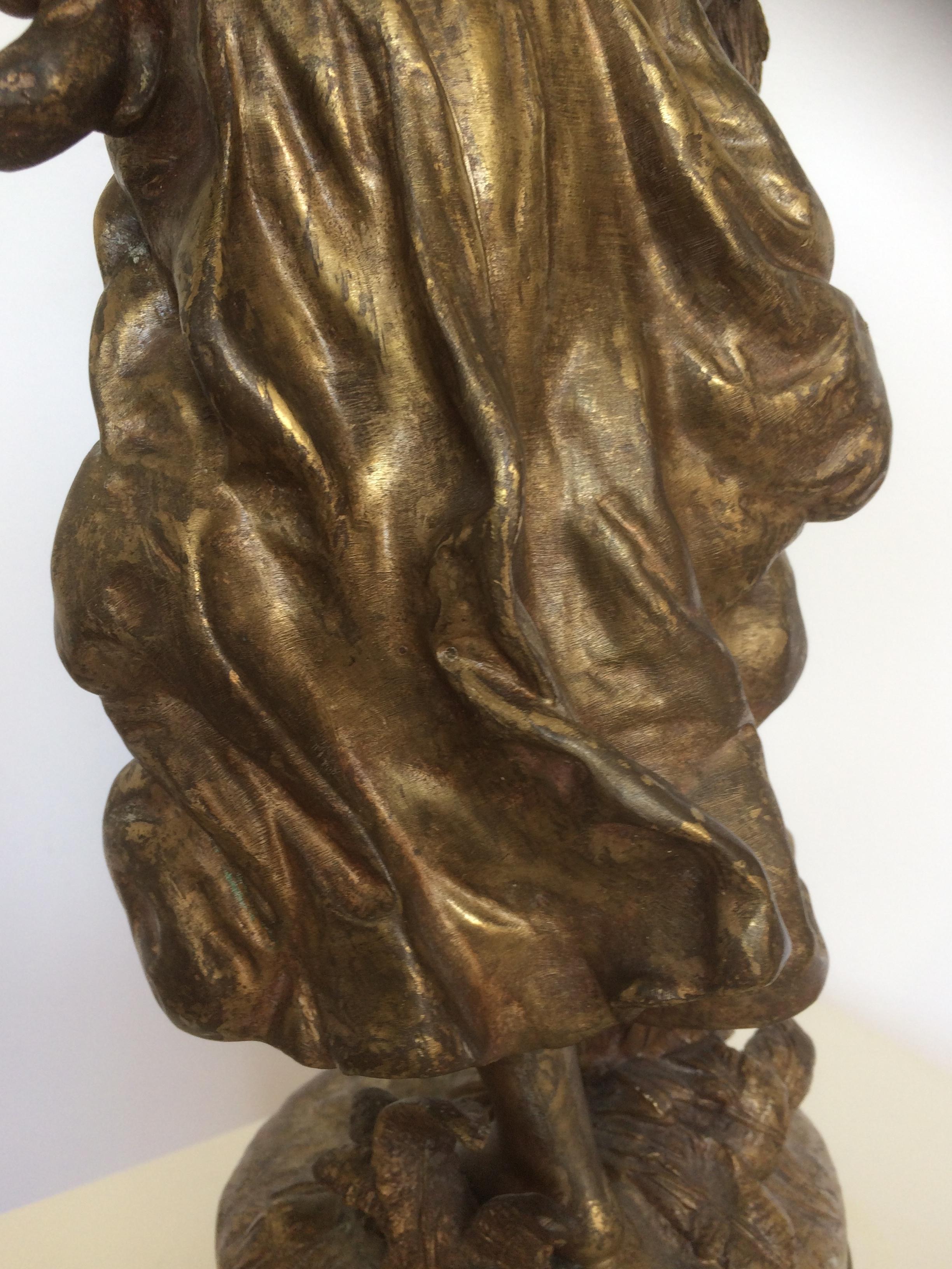 19th Century Bronze Sculpture by Hippolyte Moreau In Good Condition For Sale In Bunnik, NL