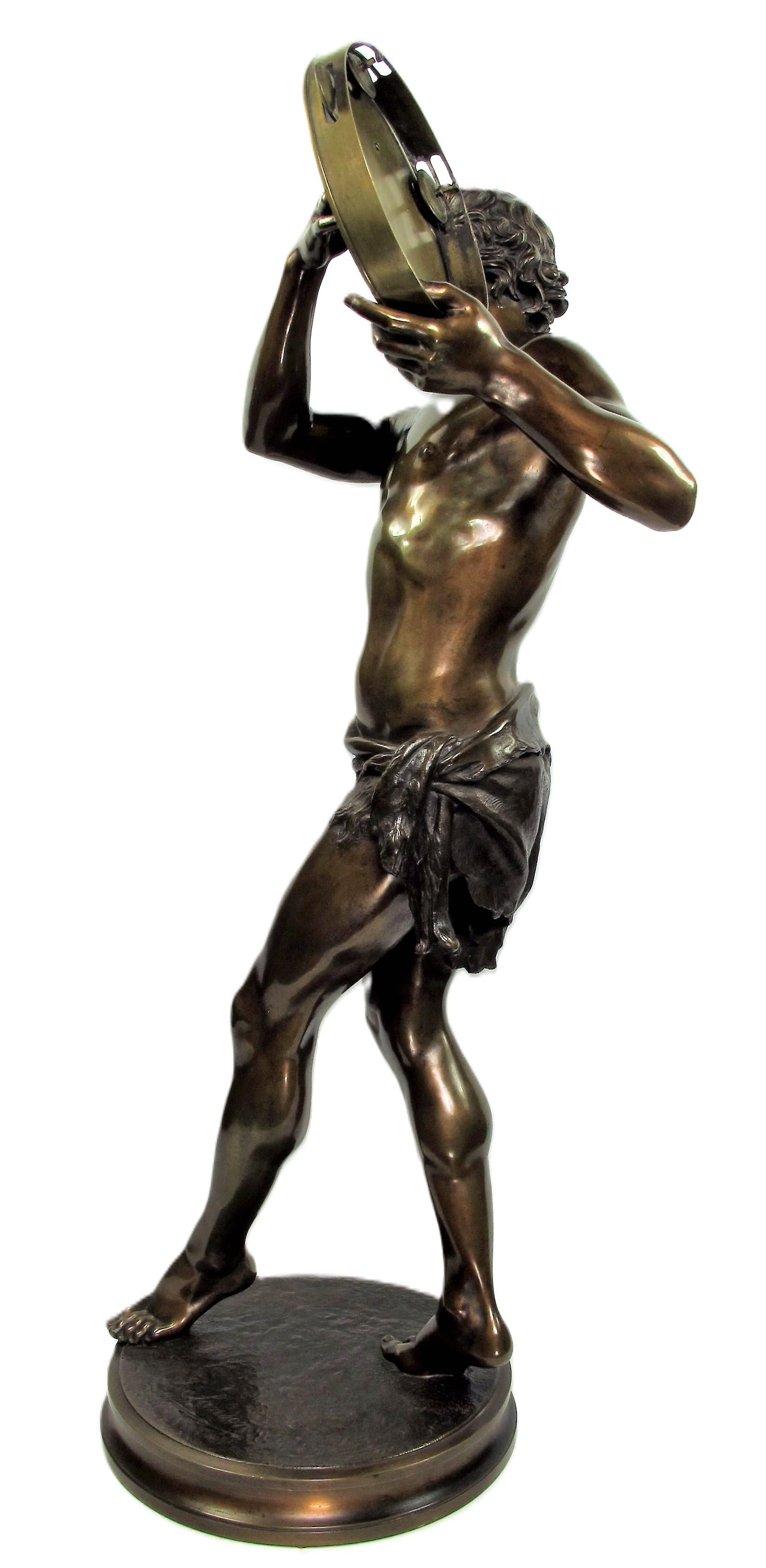 Patinated Bronze Sculpture by J-C Sanson (1833 – 1910), 