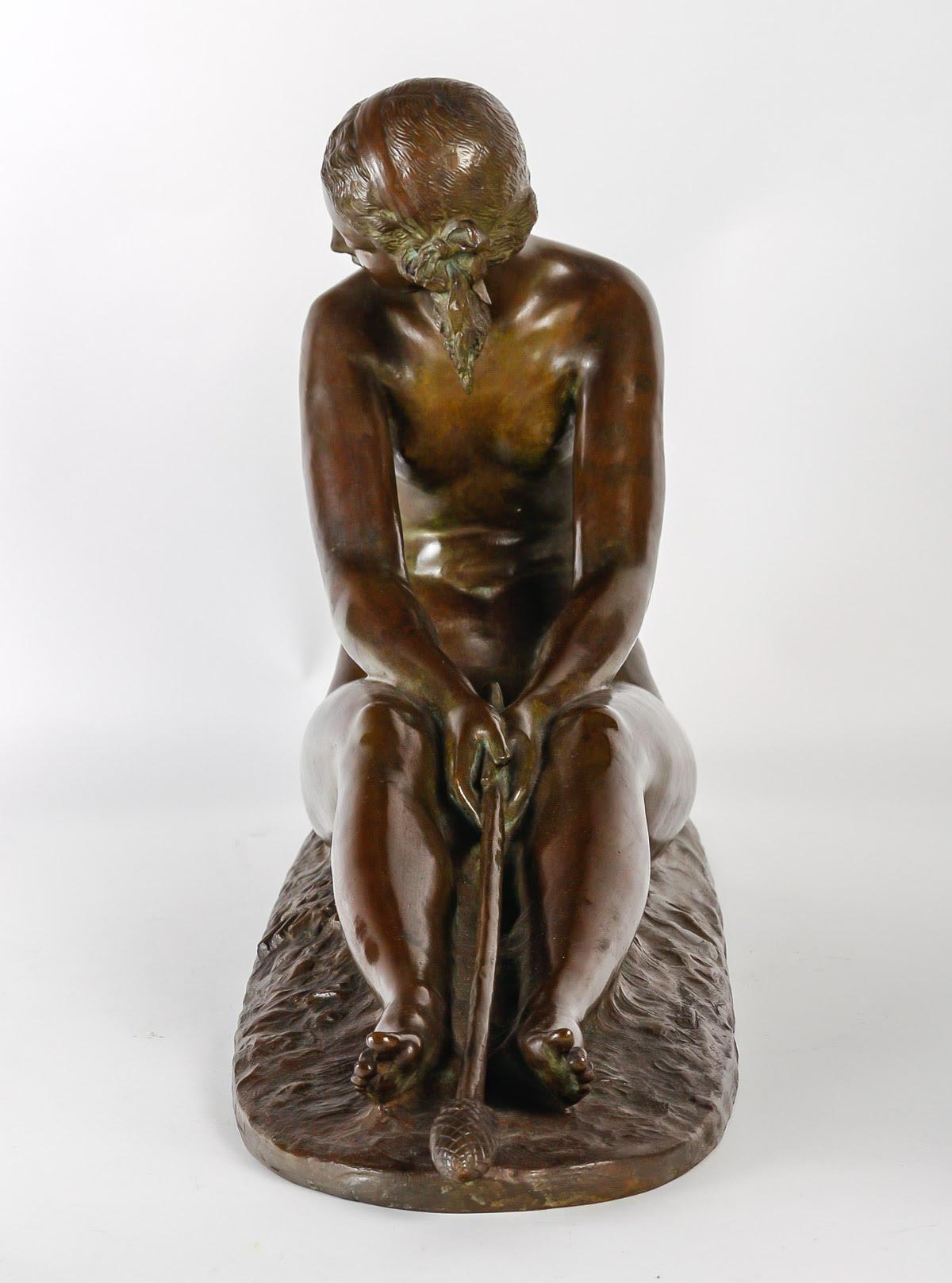 Bronze Sculpture by J. Cormier, Art Deco Period, Circa 1930. 1