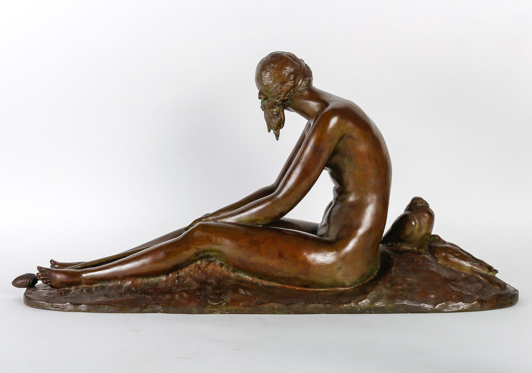 Bronze Sculpture by J. Cormier, Art Deco Period, Circa 1930. 2