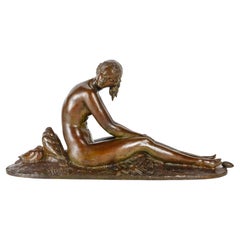 Sculpture en bronze de J. Cormier, période Art Déco, vers 1930.