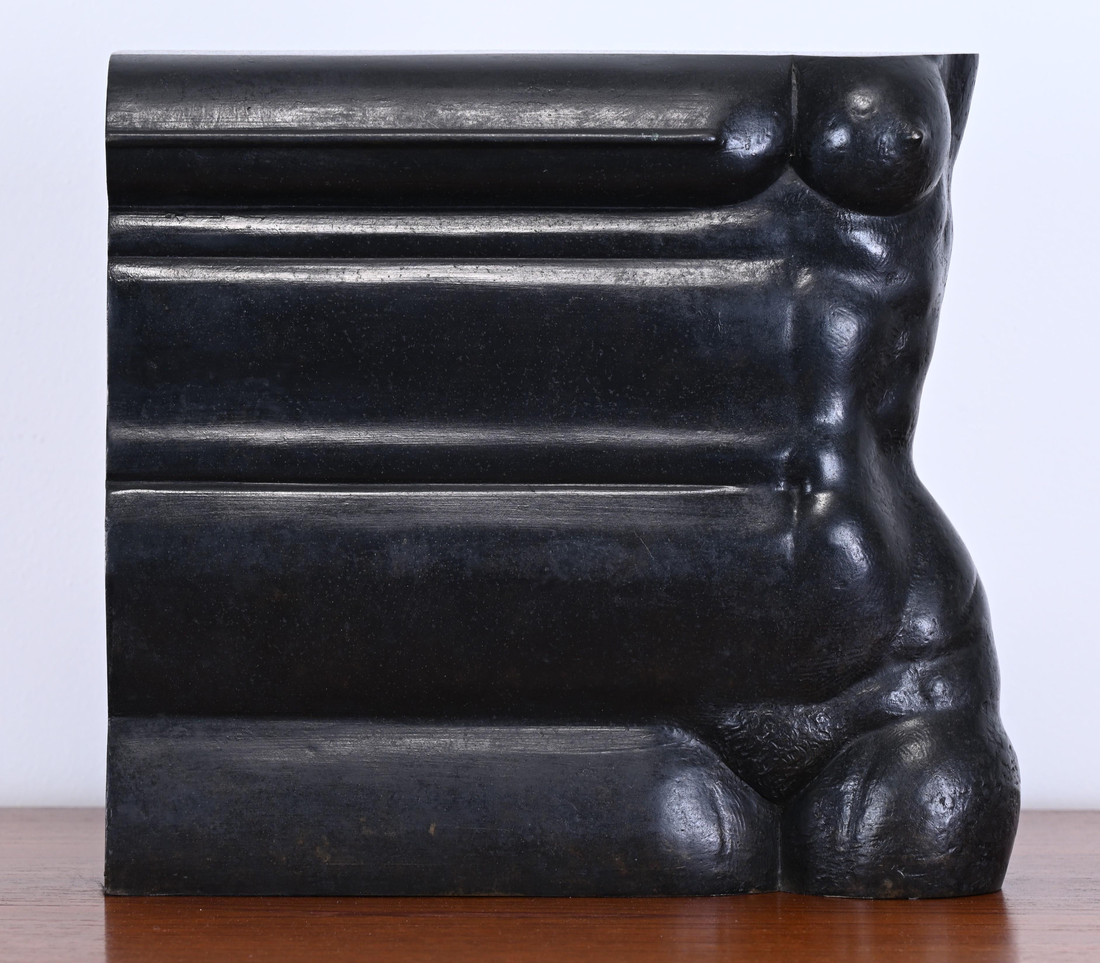 A modernist bronze sculpture by Josep Maria Subirachs. Joseph Maria Subirachs was a Spanish sculptor and painter of the late 20th century. His best-known work is probably the Passion Facade of the basilica of the Sagrada Família in Barcelona