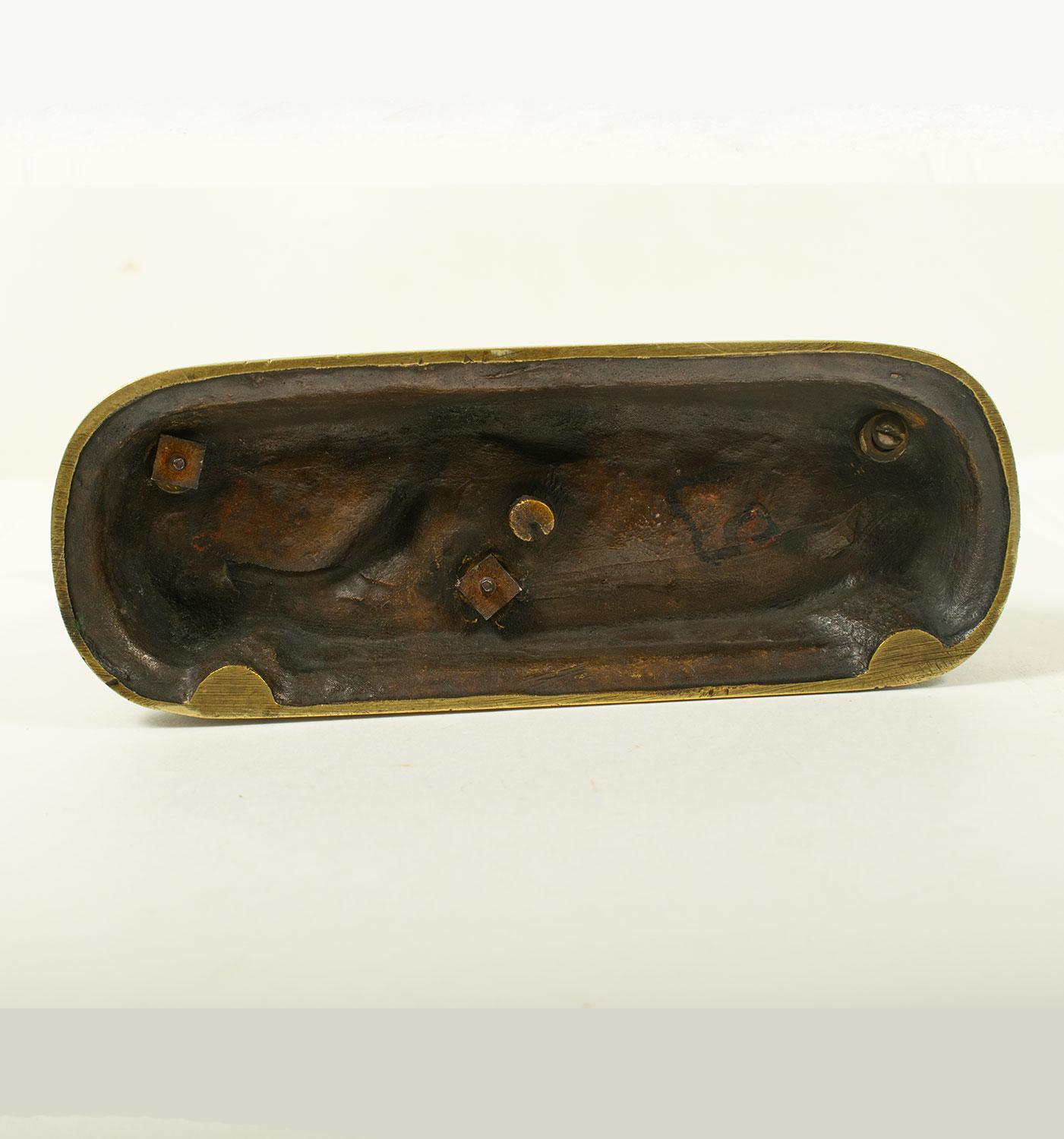 Scultura in bronzo di Jules Moigniez (1835-1894) Spaniel da caccia - XIX secolo in vendita 6