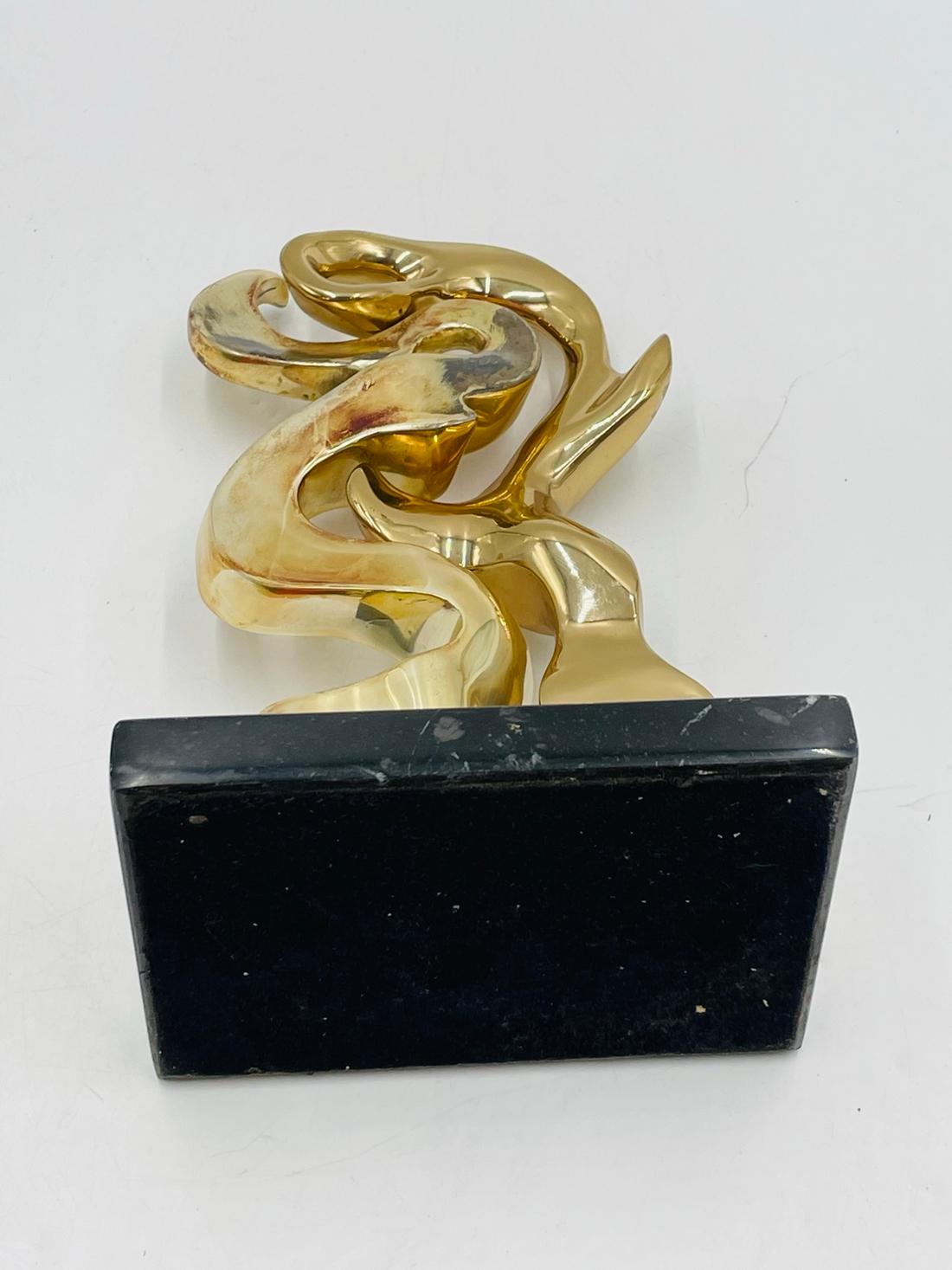 Late 20th Century Bronze Sculpture by Kieff Grediaga, Signed For Sale