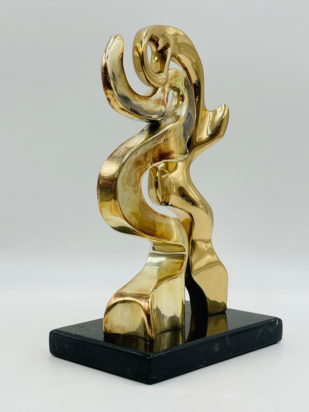 Late 20th Century Bronze Sculpture by Kieff Grediaga, Signed For Sale