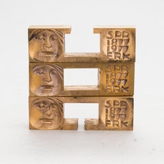 Bronzeskulptur von Laila Pulling, signiert