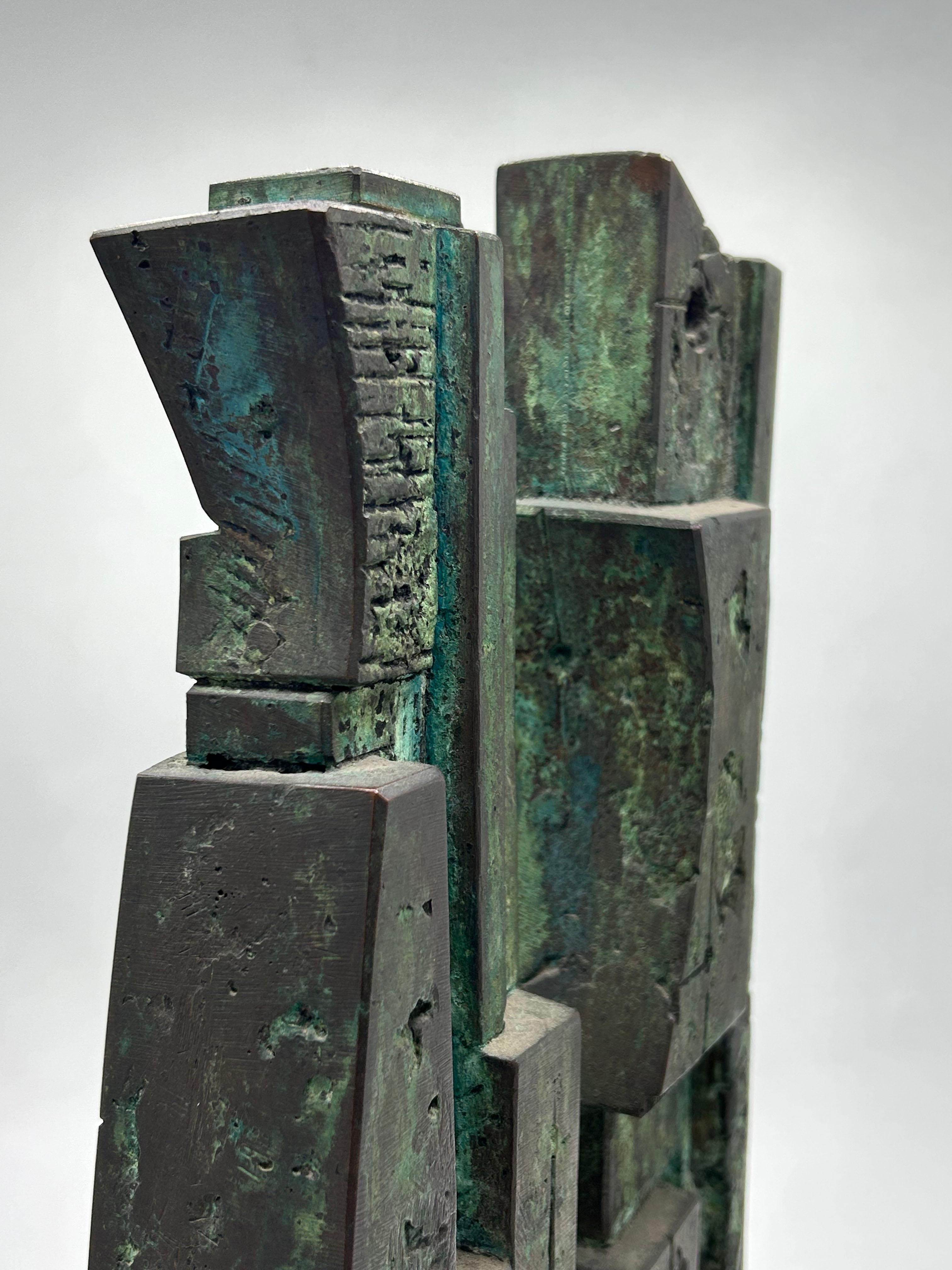 Altro Scultura in bronzo di Libero Badii, Figura astratta in vendita