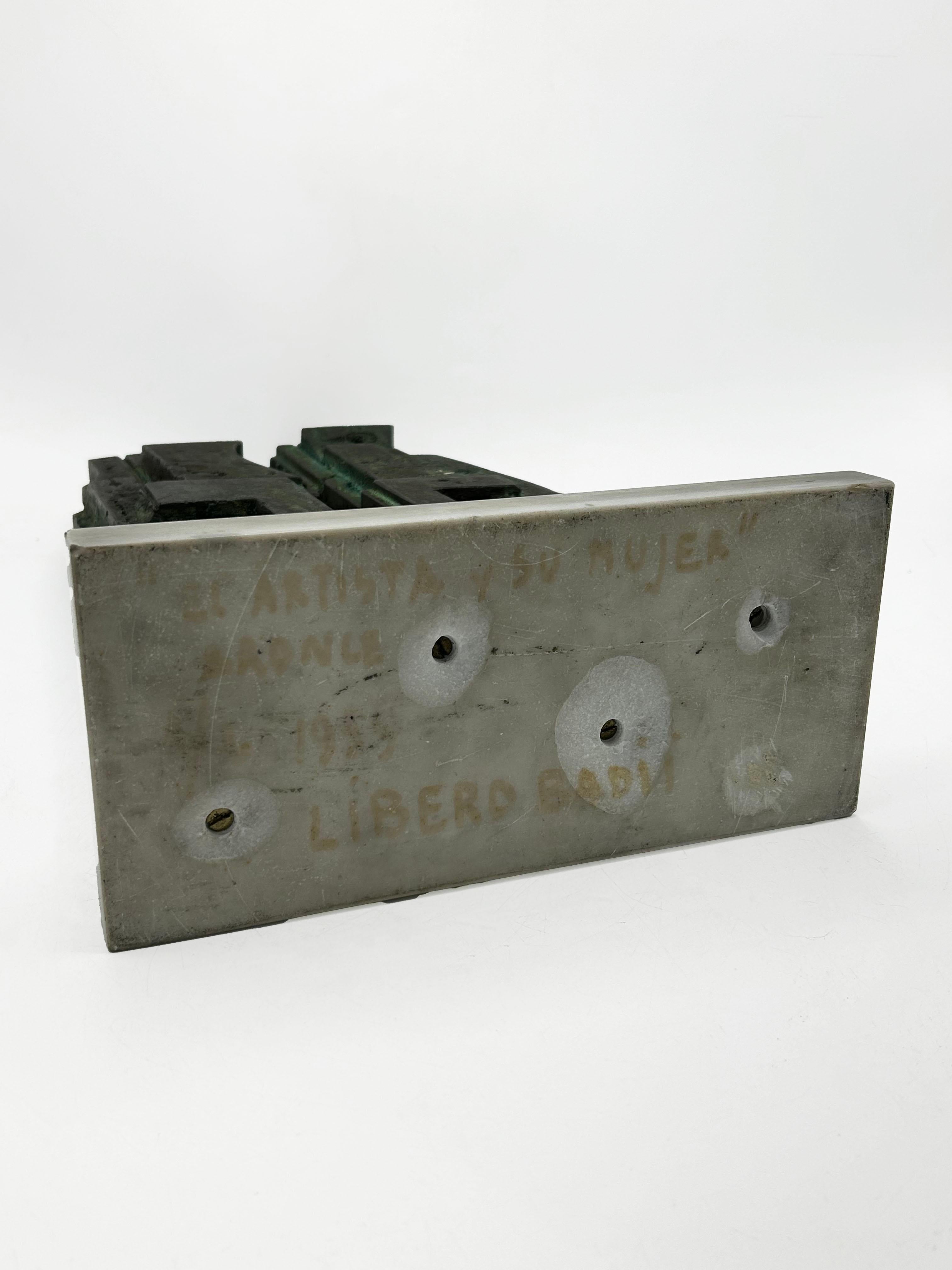 Scultura in bronzo di Libero Badii, Figura astratta In condizioni buone in vendita a Autonomous City Buenos Aires, CABA