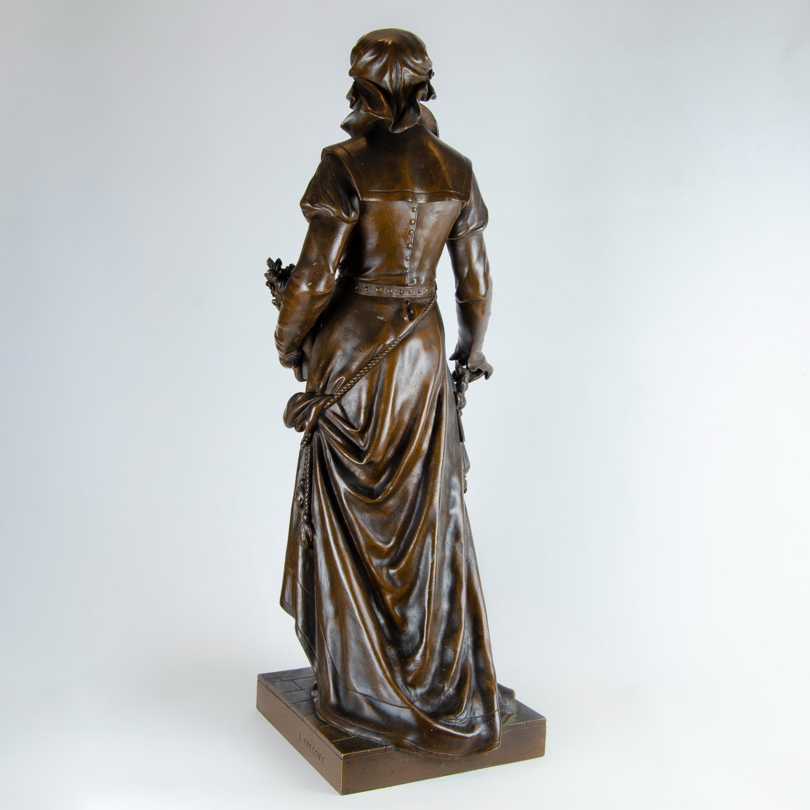 Sculpture en bronze de Louis Grégoire, XIXe siècle 