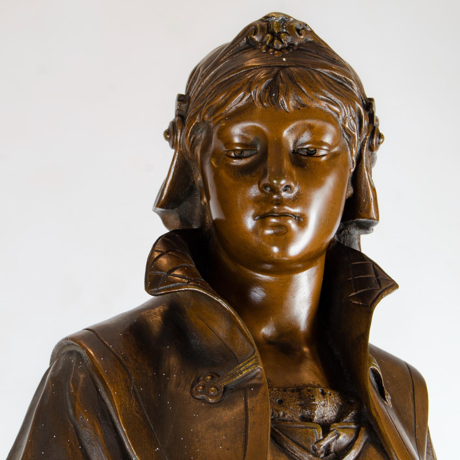 Patinated Bronze Sculpture by Louis Grégoire, 19th Century 