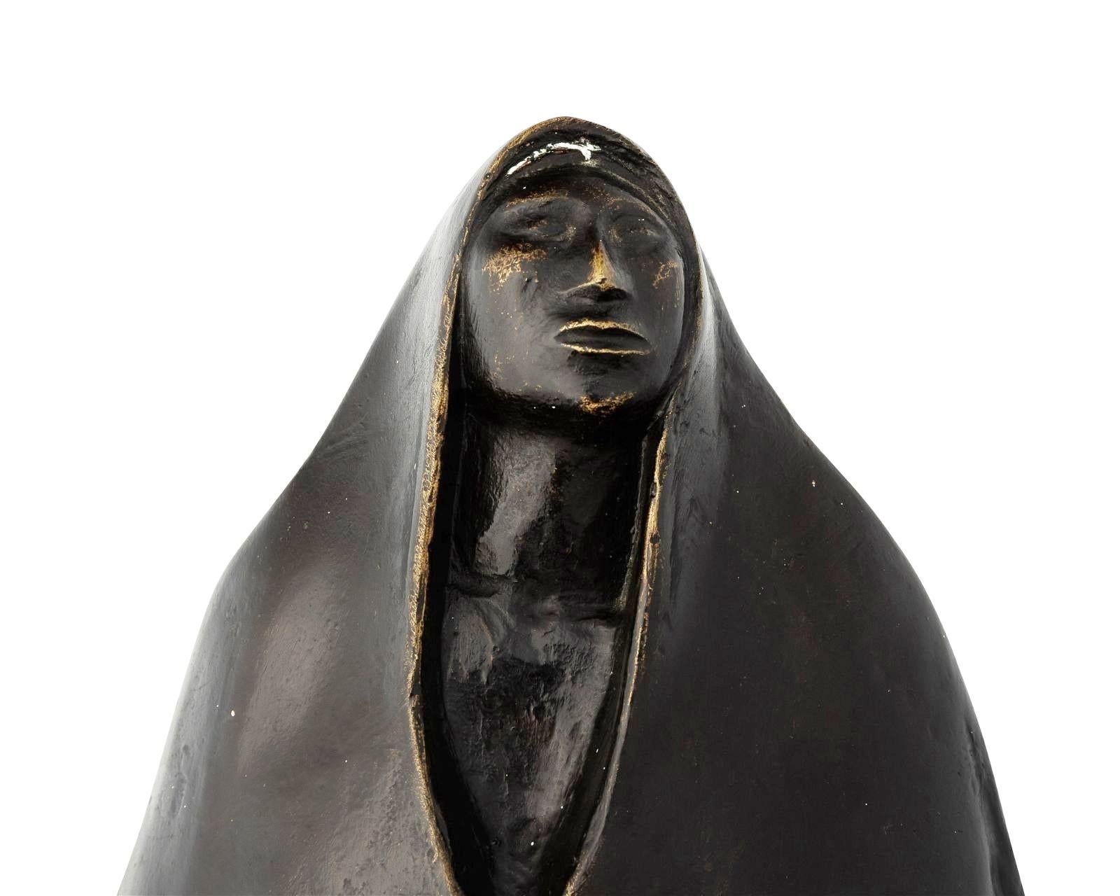 North American Bronze Sculpture by Jorge Luis Cuevas (Mexico 1922) Dated, Signed & Numbered For Sale