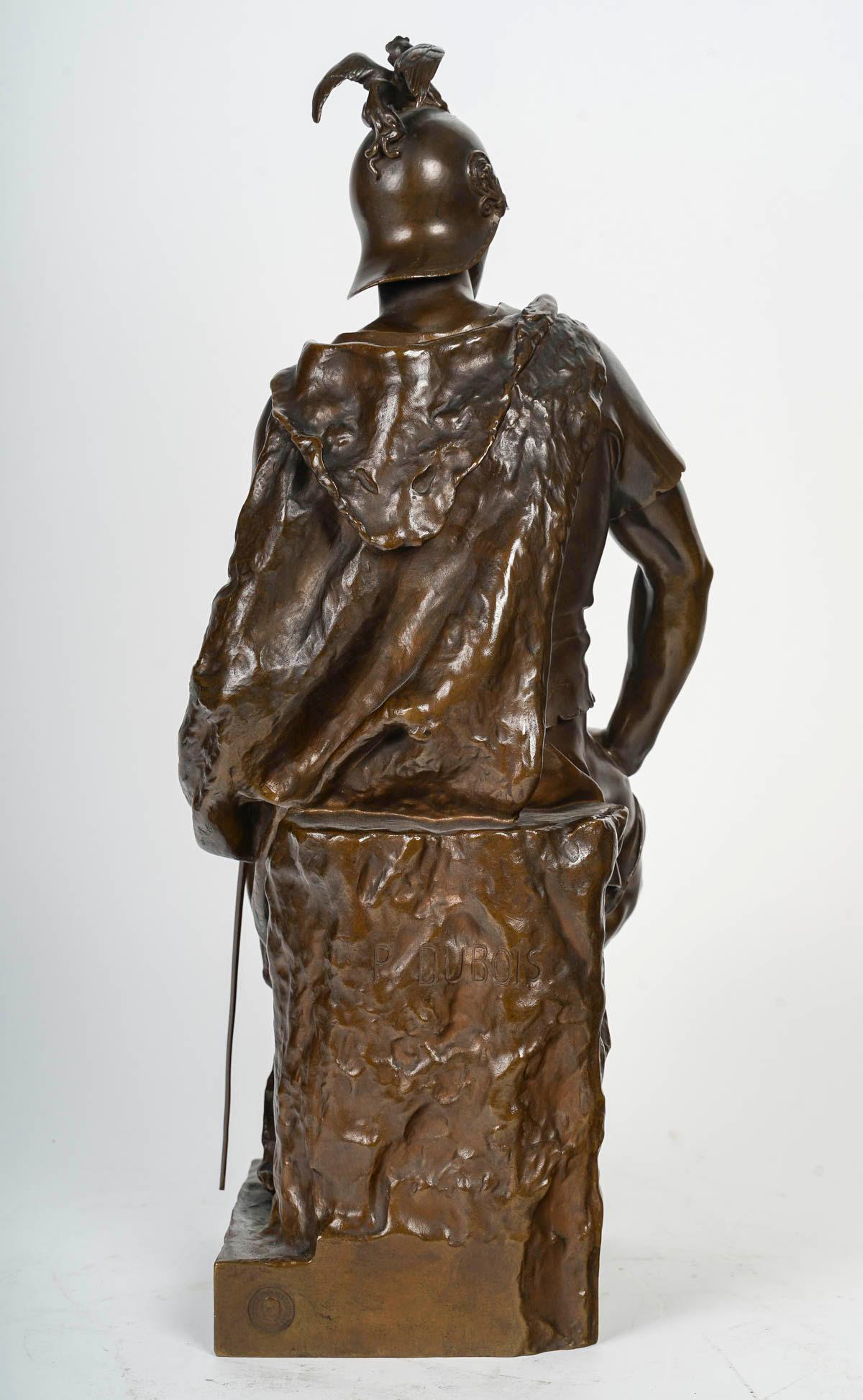 Bronze, Sculpture by Paul Dubois, 19th Century, Napoleon III Period. 2