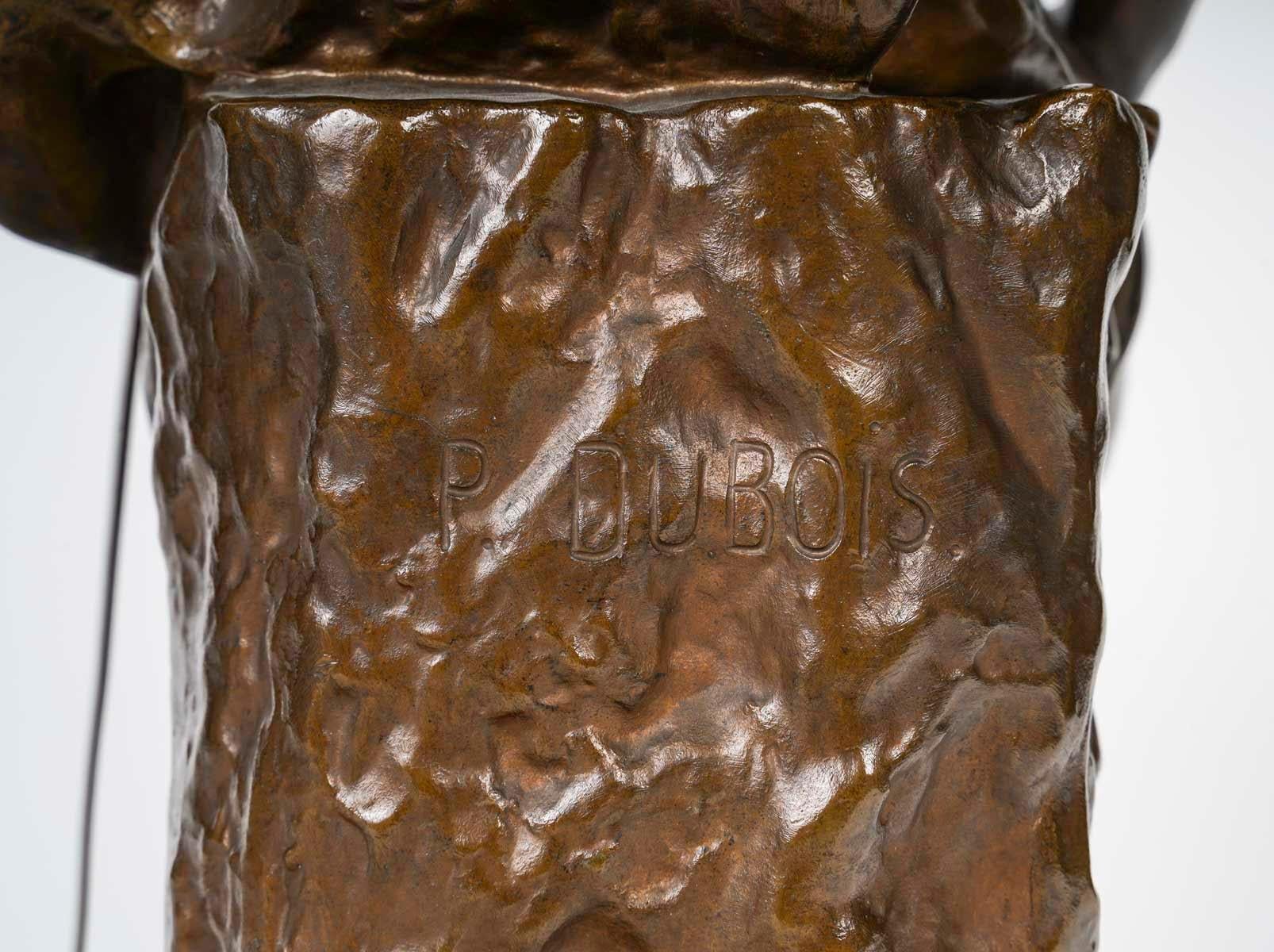 Bronze, Sculpture by Paul Dubois, 19th Century, Napoleon III Period. 4