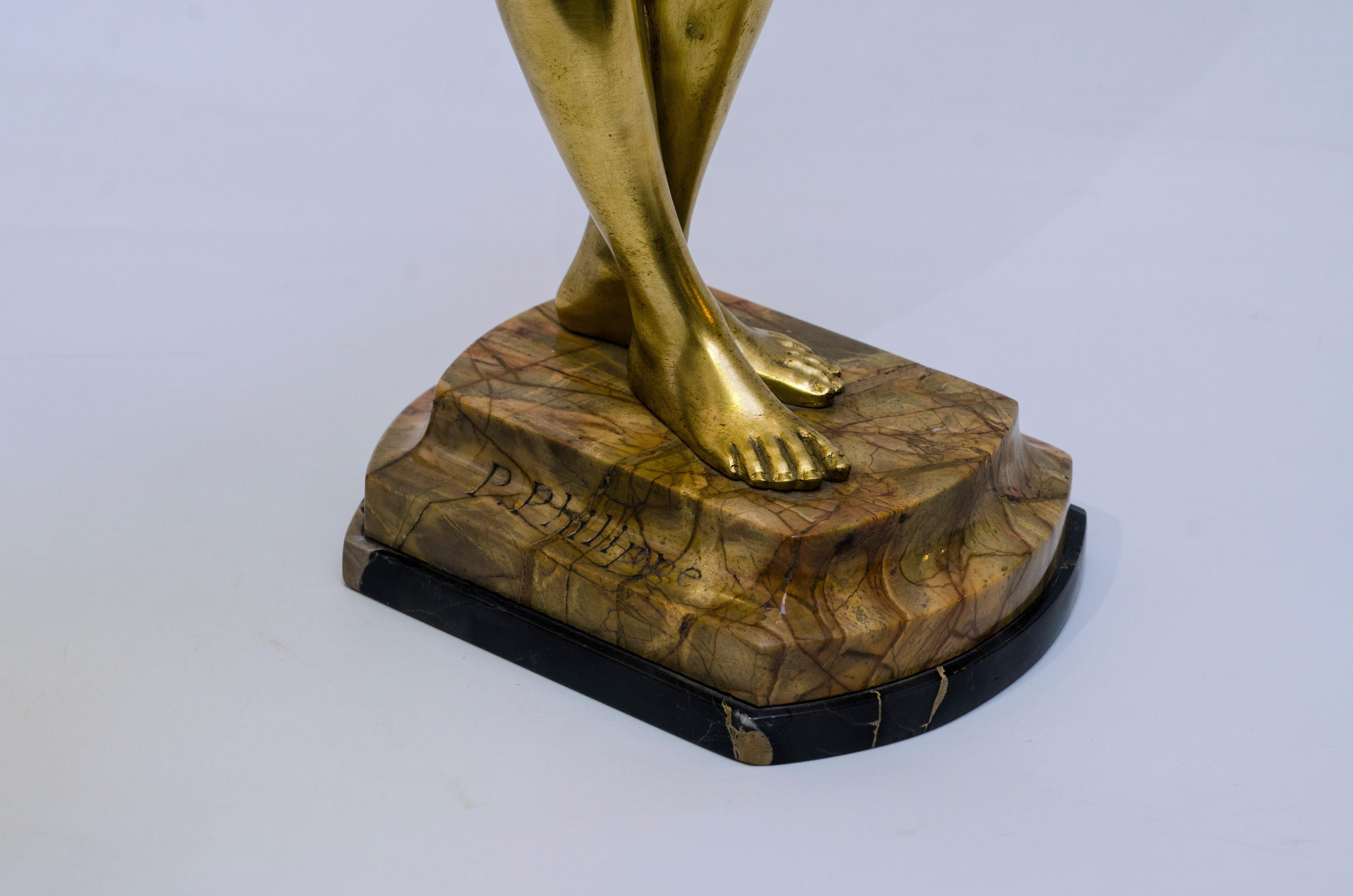 Francese Scultura in bronzo di Paul Philippe in vendita