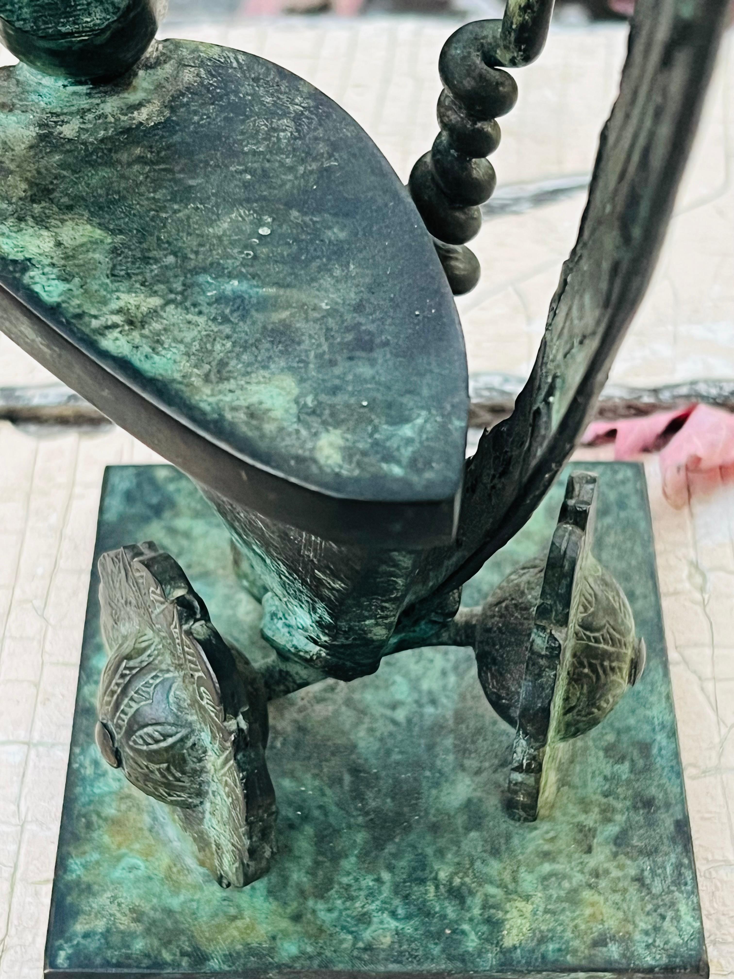 Bronze Sculpture by Rodger Mack, circa 1970s For Sale 5