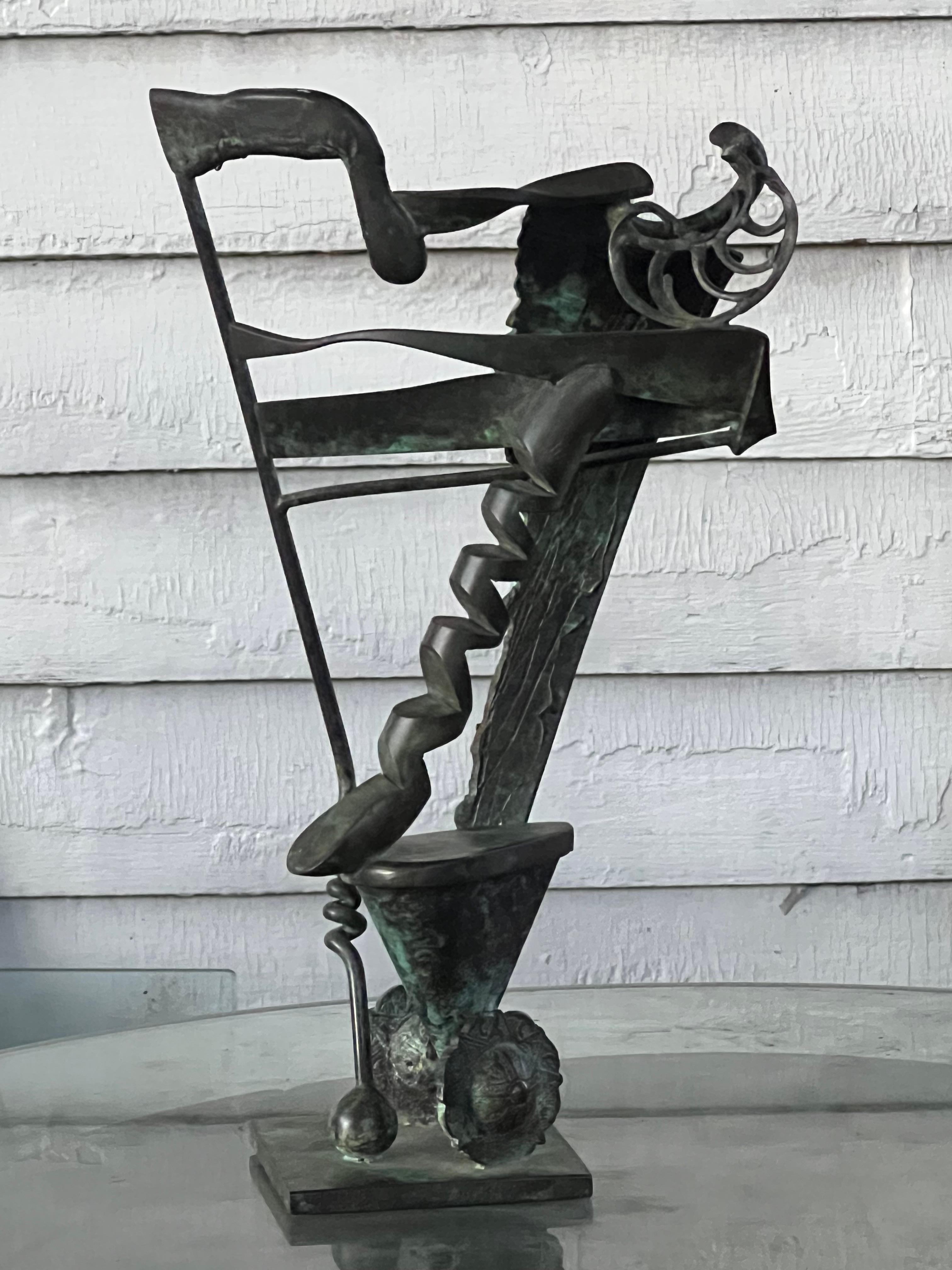 American Bronze Sculpture by Rodger Mack, circa 1970s For Sale